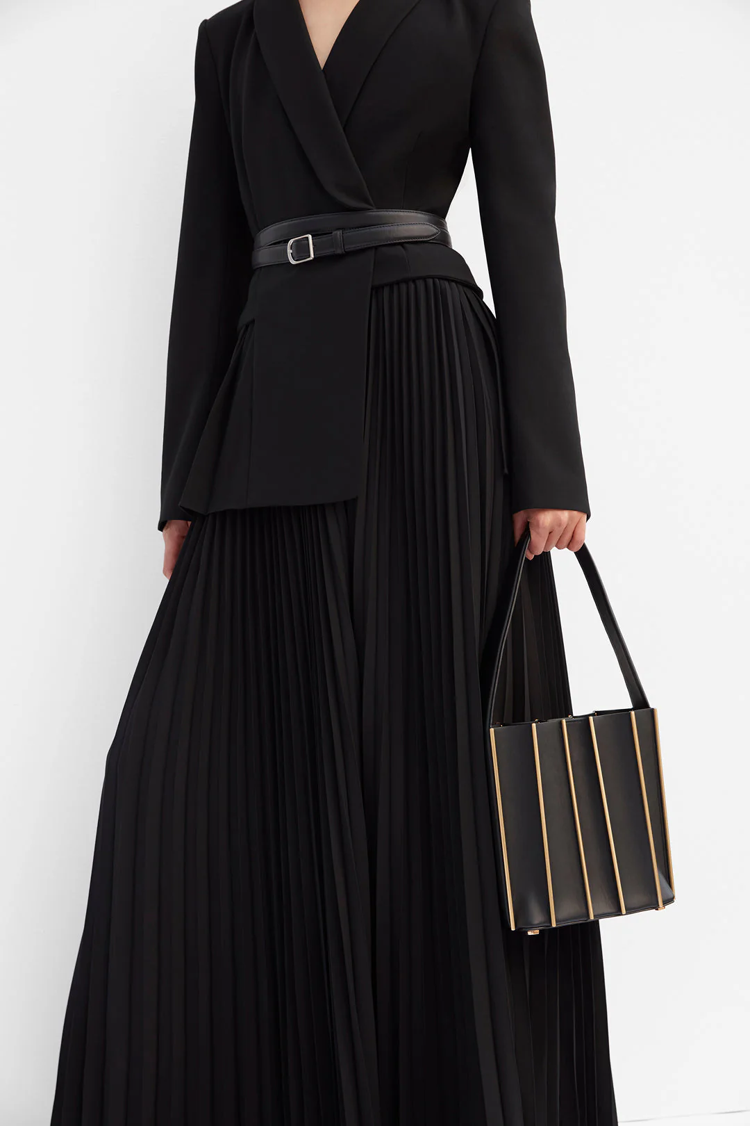 Simkhai - Alexandra Pleated Blazer Midi Dress - Image 2