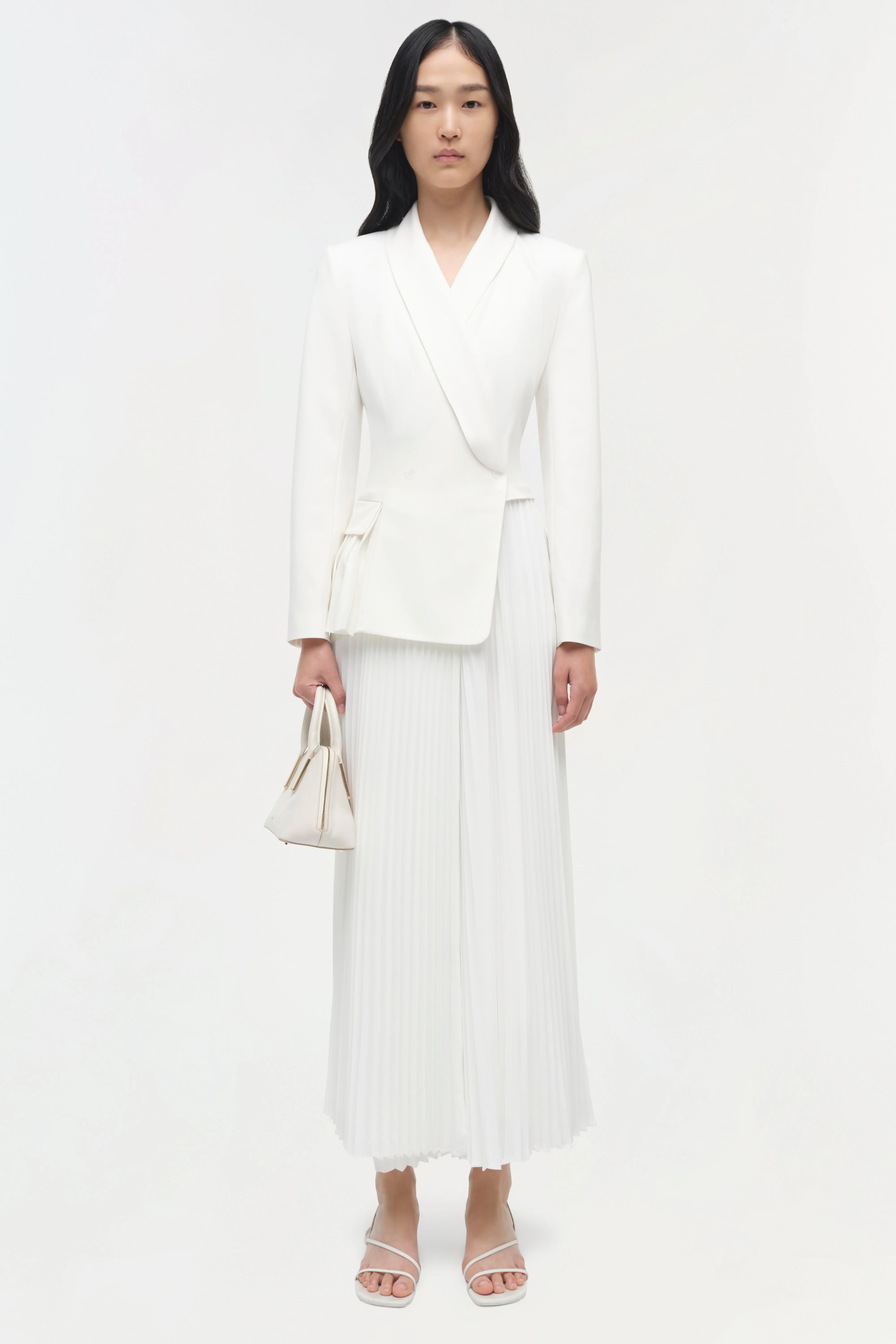Simkhai - Alexandra Pleated Blazer Midi Dress - Image 6