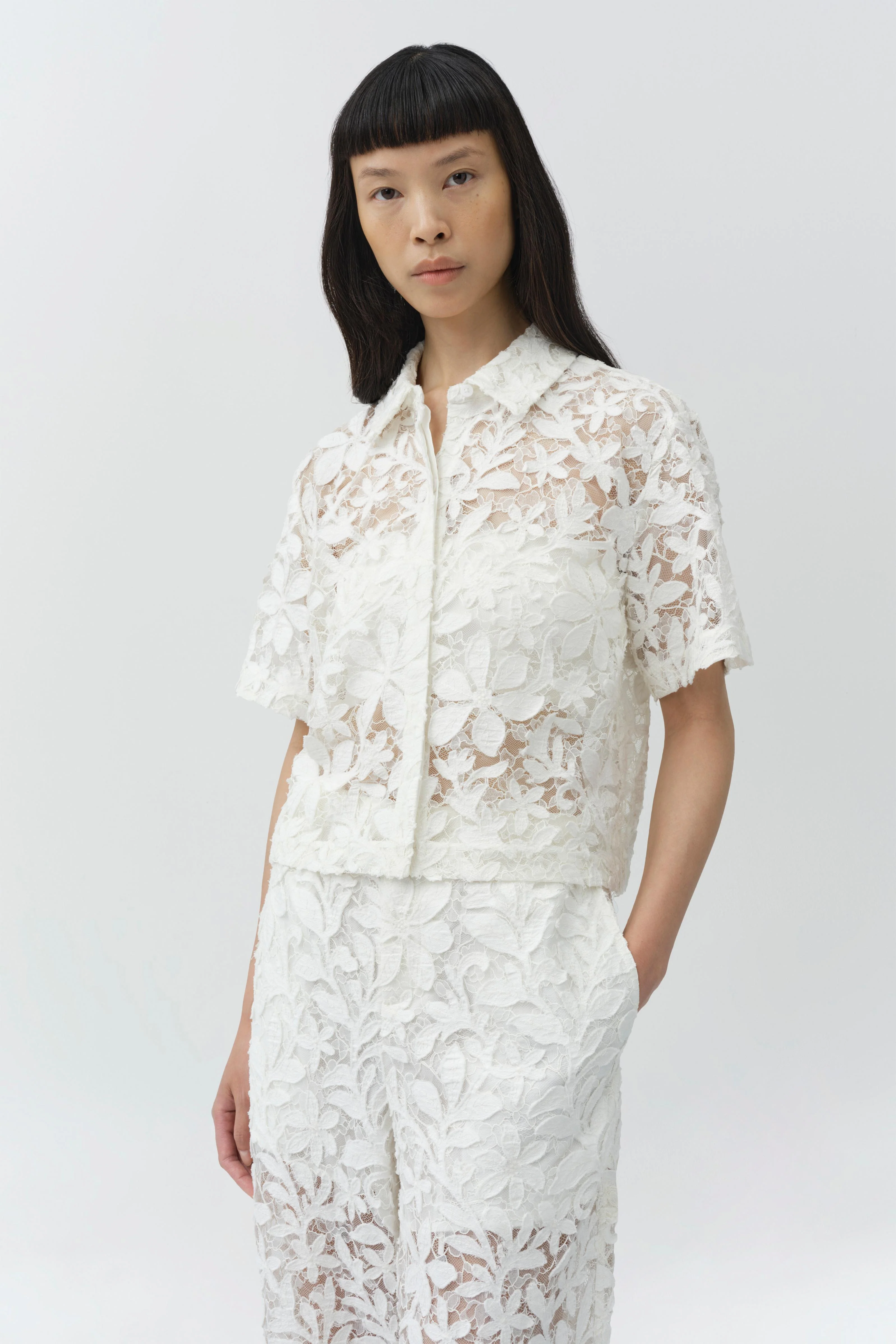 Simkhai - Annaelle Cotton Lace Top - Image 3