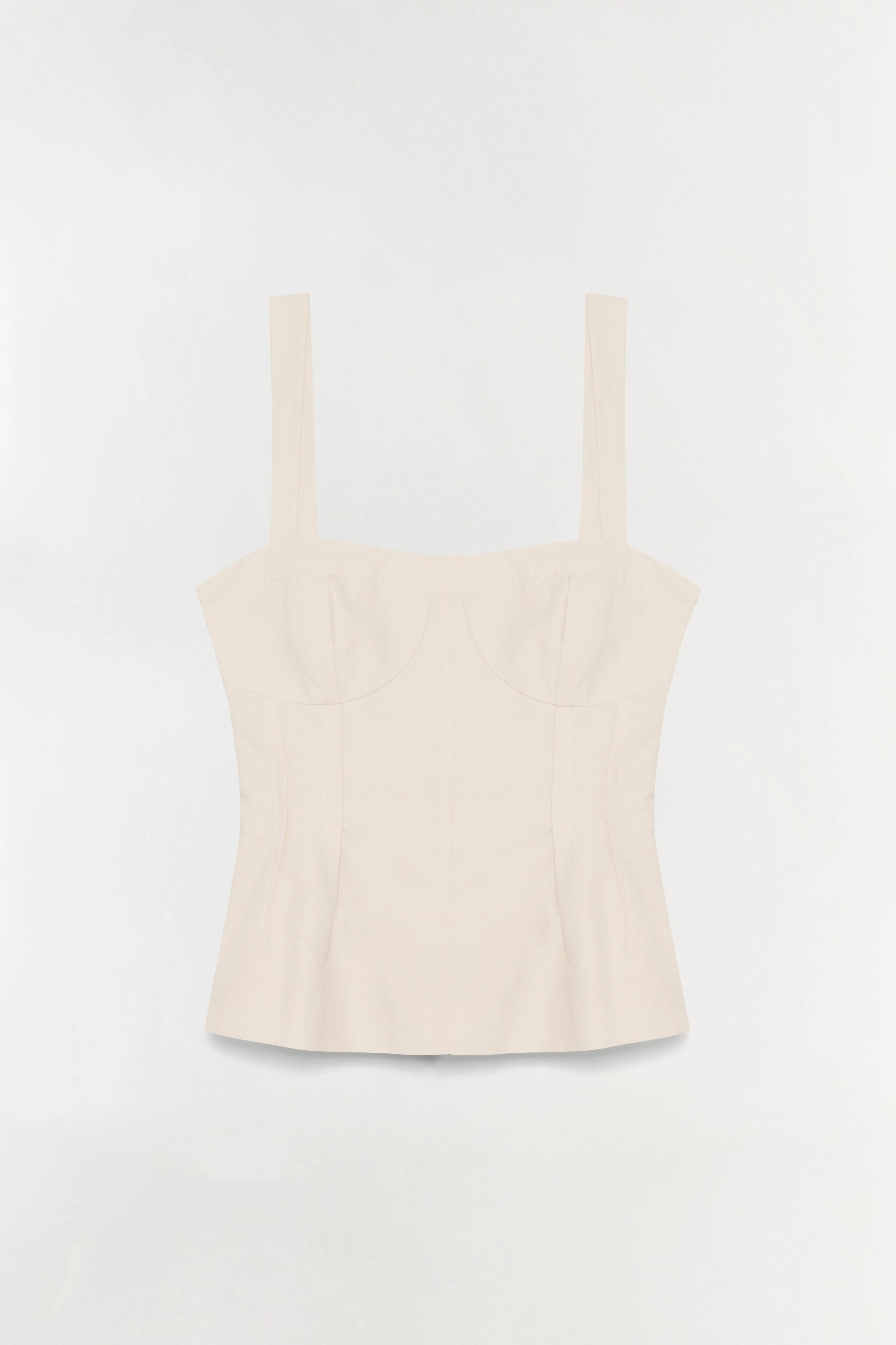 Simkhai - April Cotton Faille Bustier Top