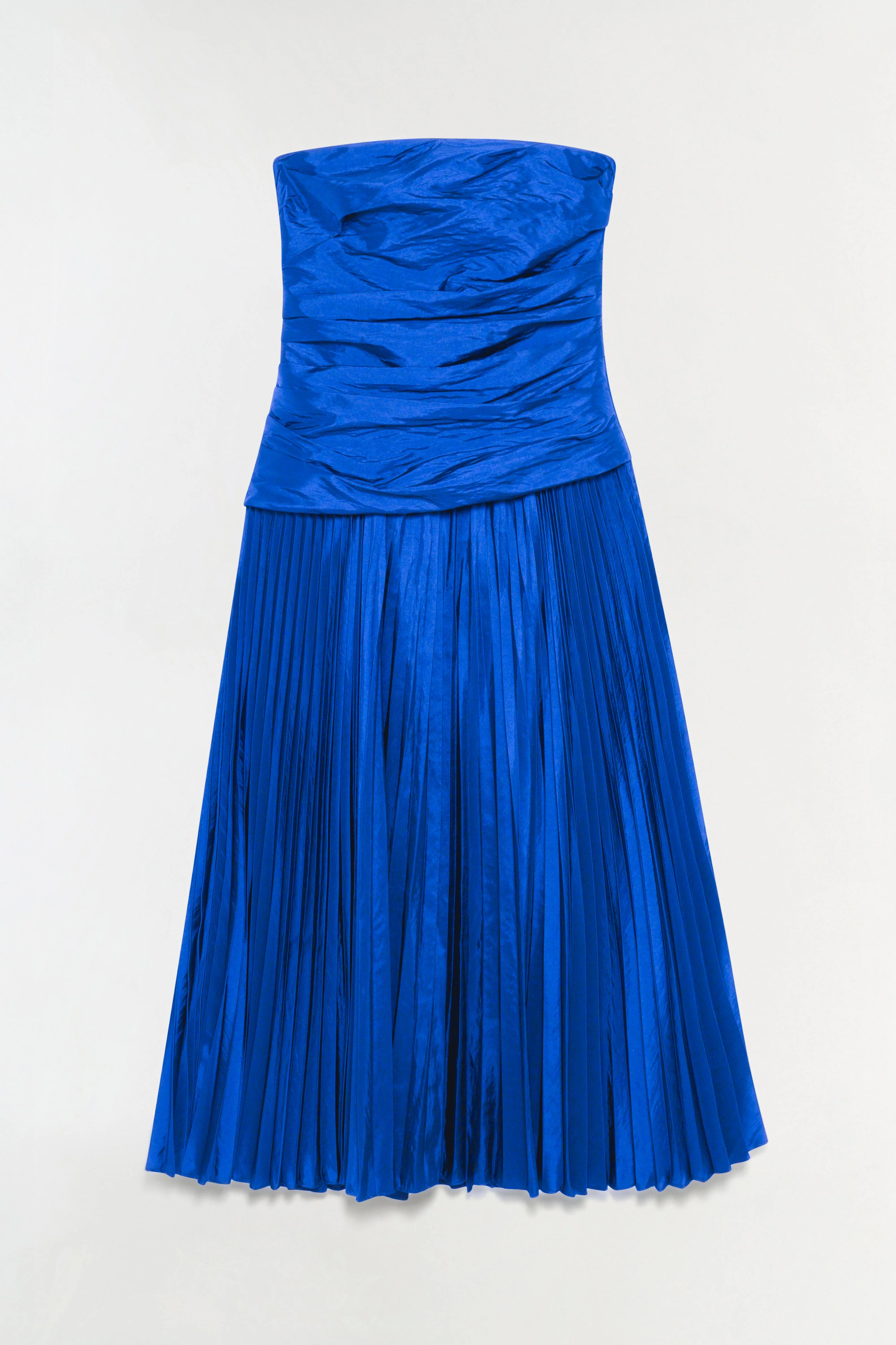Simkhai - Arie Strapless Taffeta Bustier Midi Dress