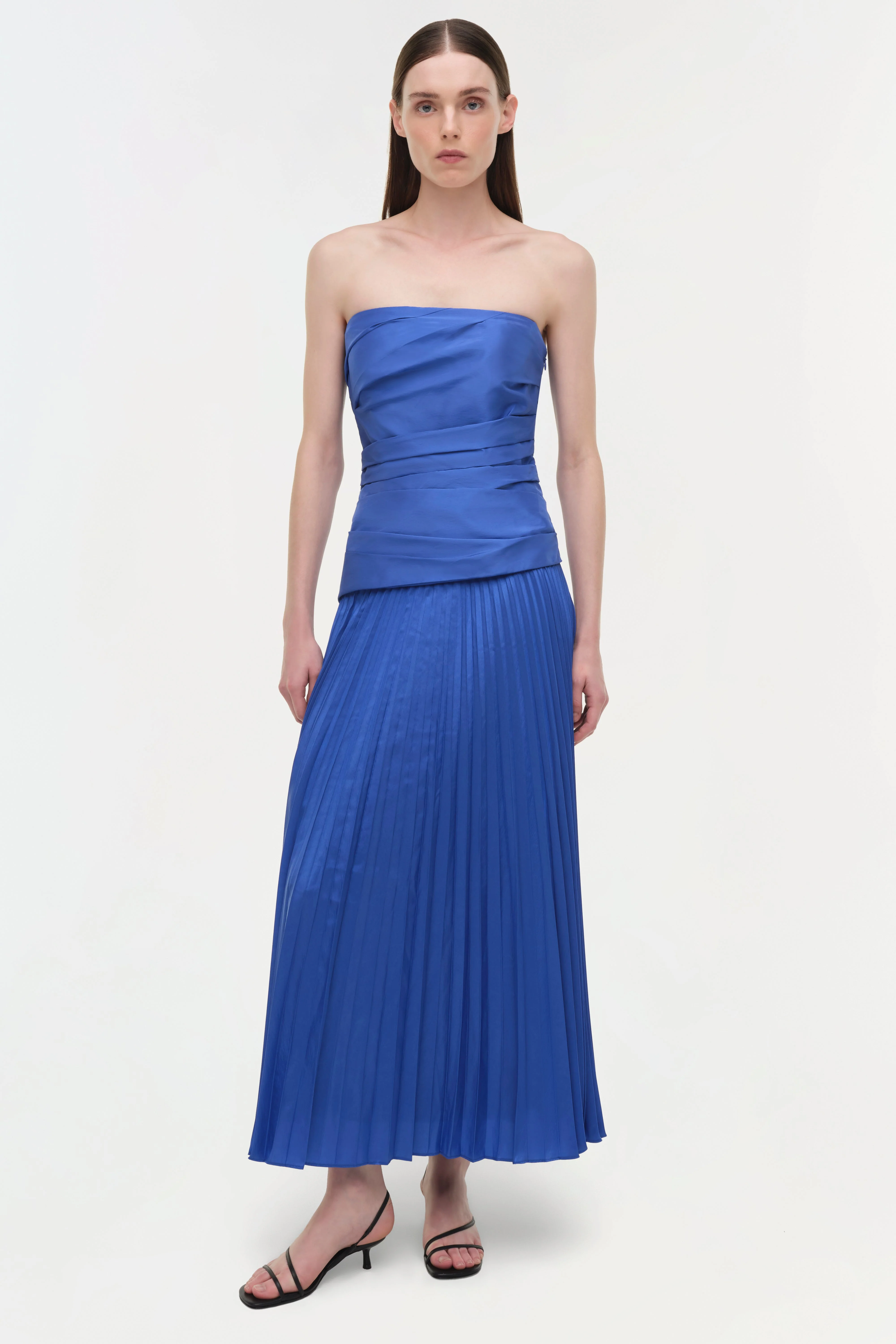 Simkhai - Arie Strapless Taffeta Bustier Midi Dress - Image 2