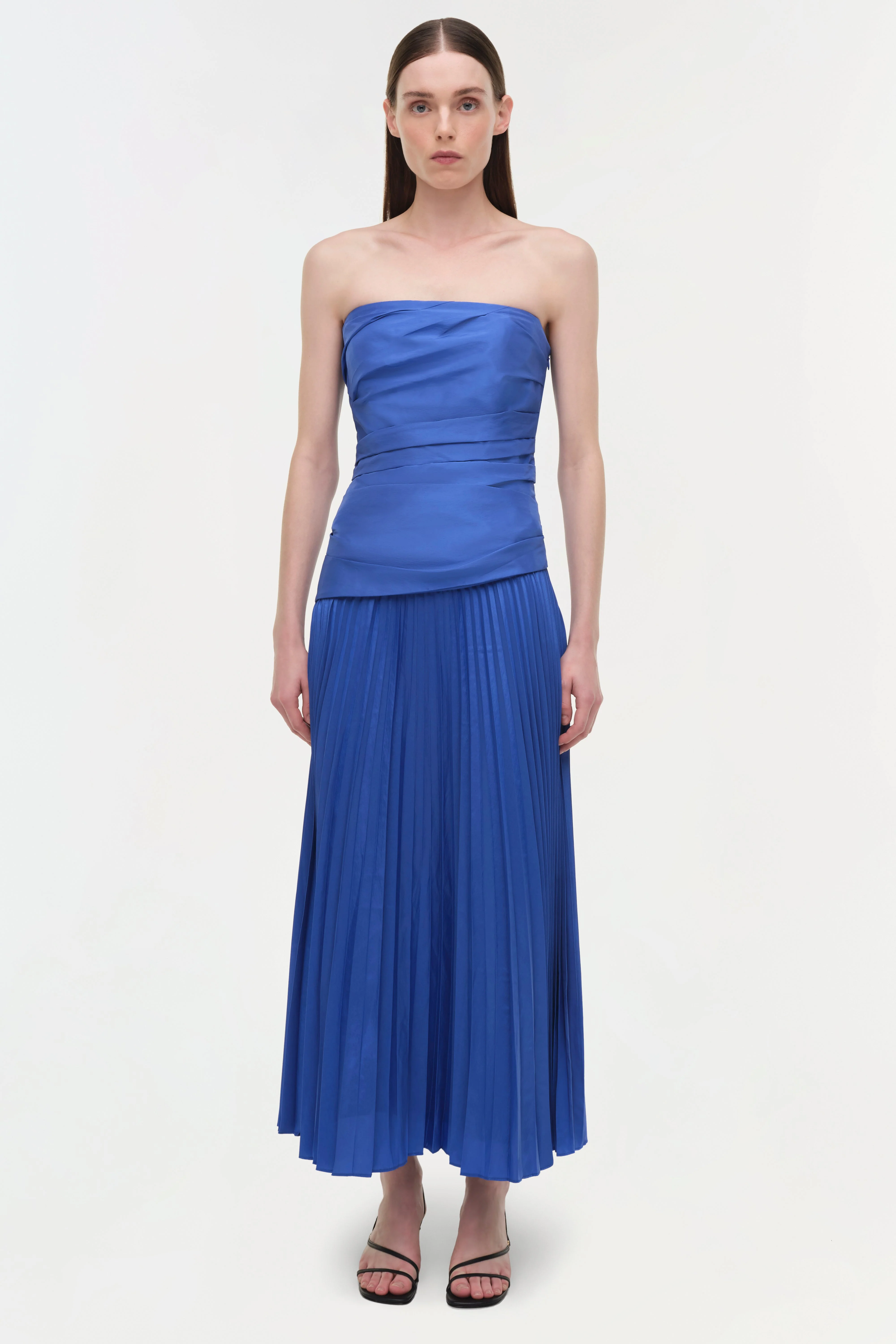 Simkhai - Arie Strapless Taffeta Bustier Midi Dress - Image 6