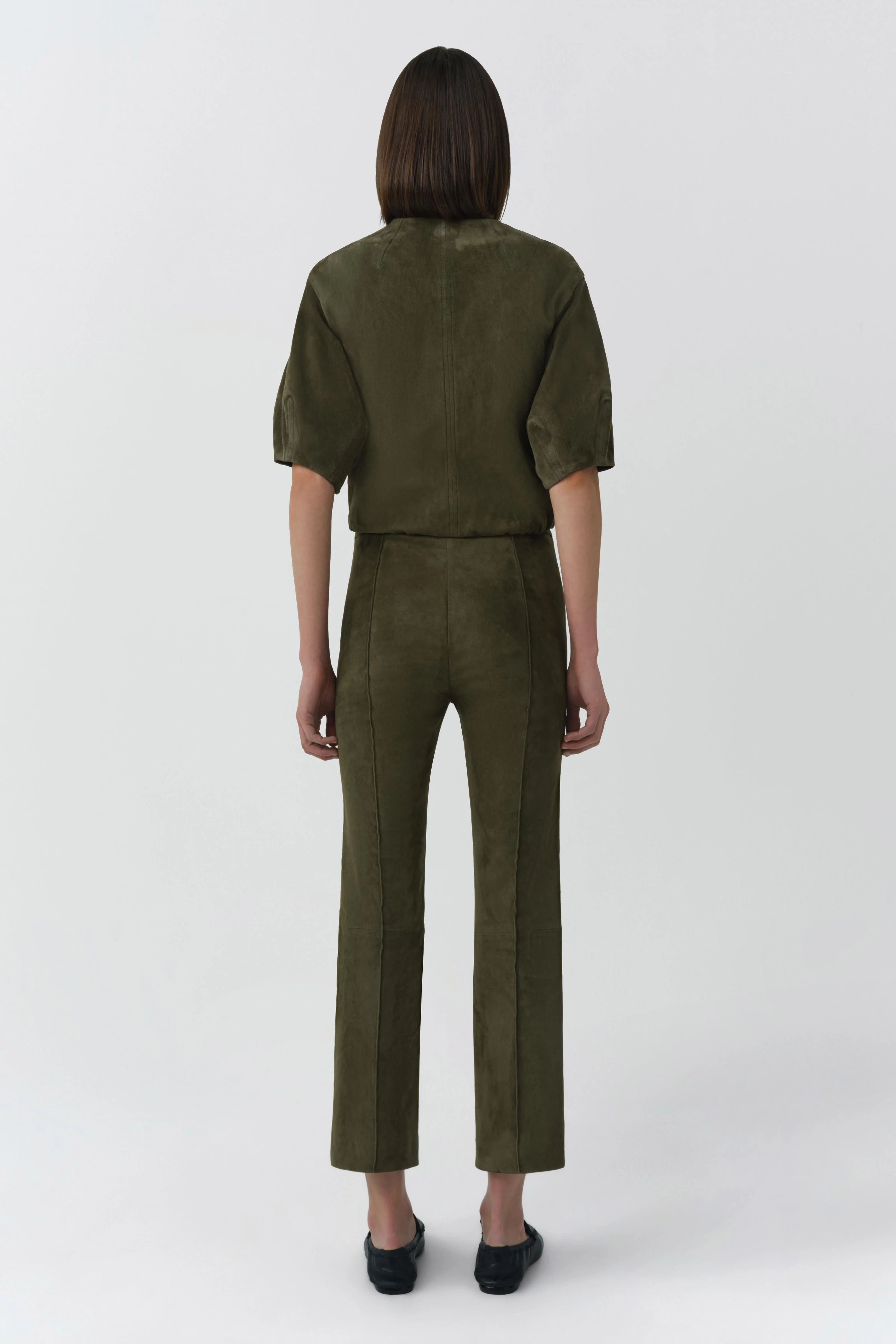 Simkhai - Austyn Short Sleeve Suede Jacket - Image 5