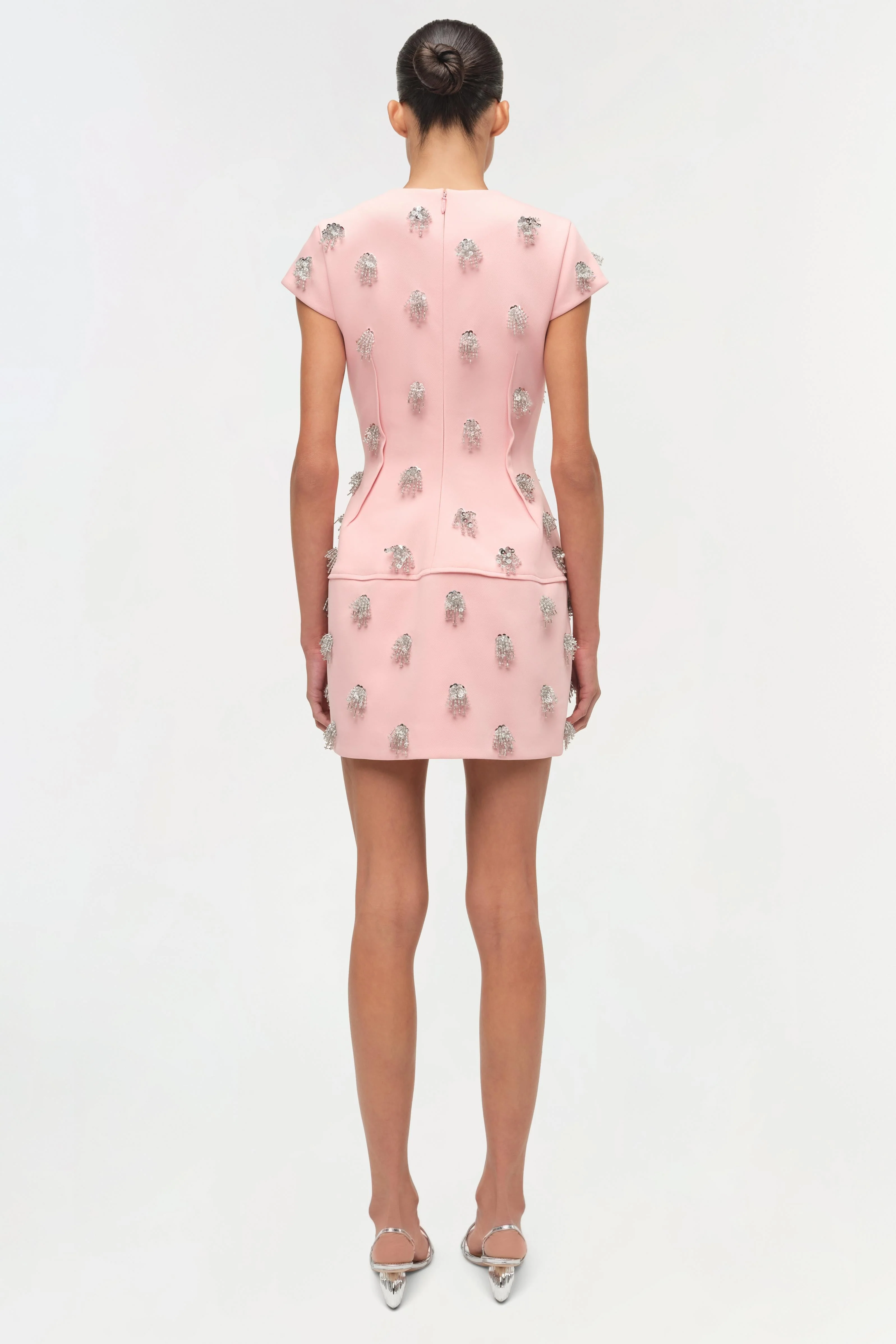 Simkhai - Bethanie Twill Embellished Mini Dress - Image 5