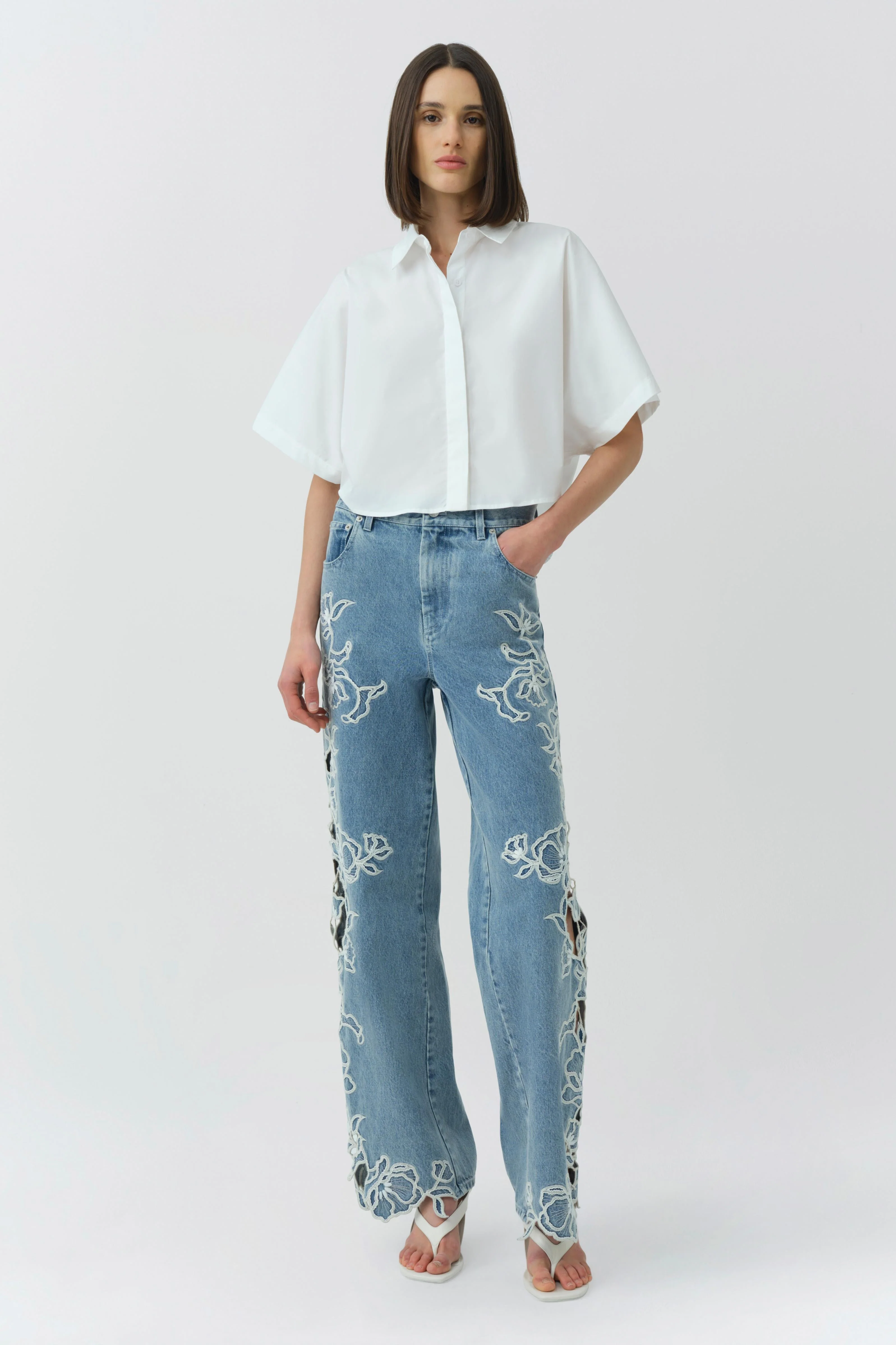 Simkhai - Blair Cotton Shirt - Image 2