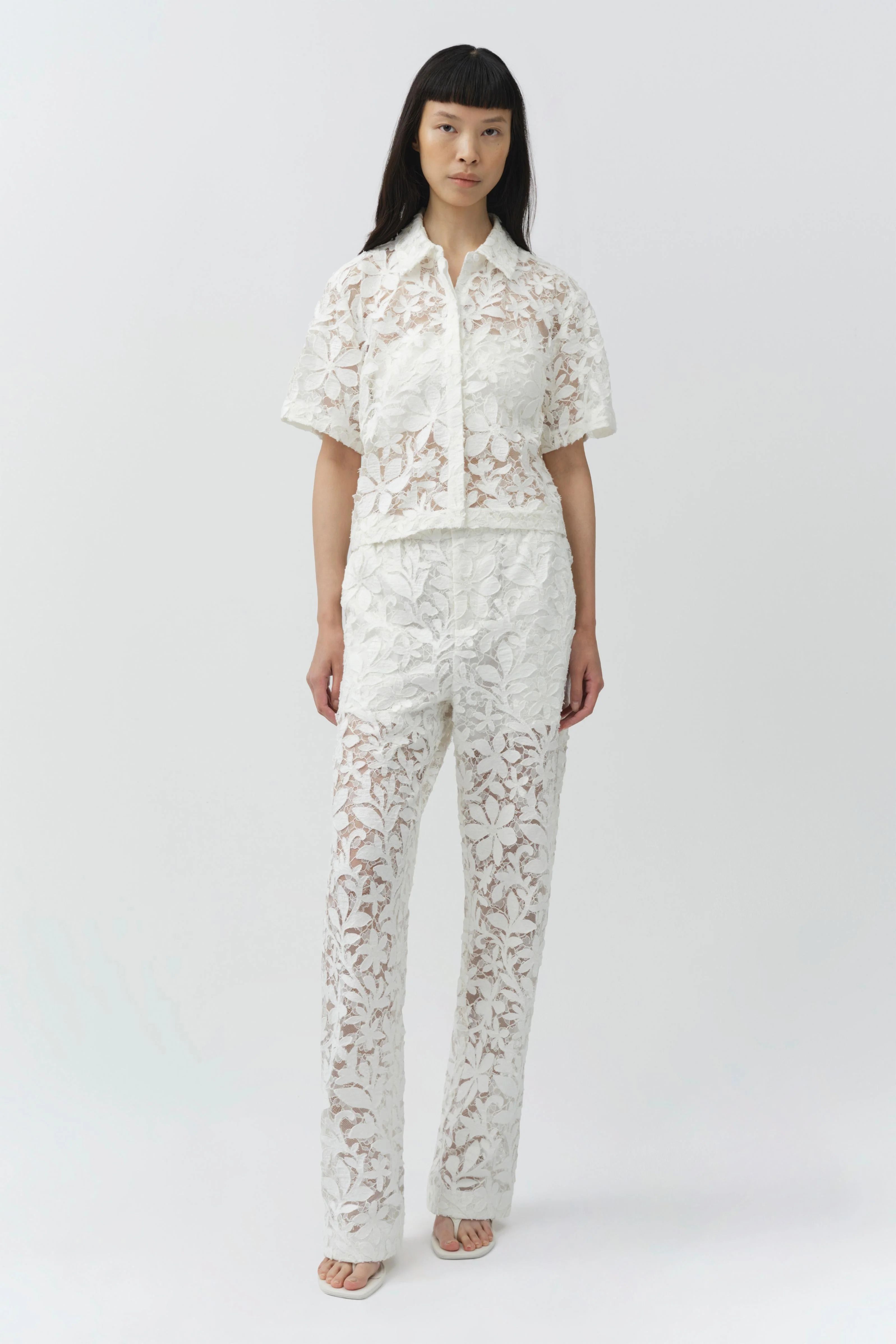 Simkhai - Braylen Cotton Lace Pant - Image 4