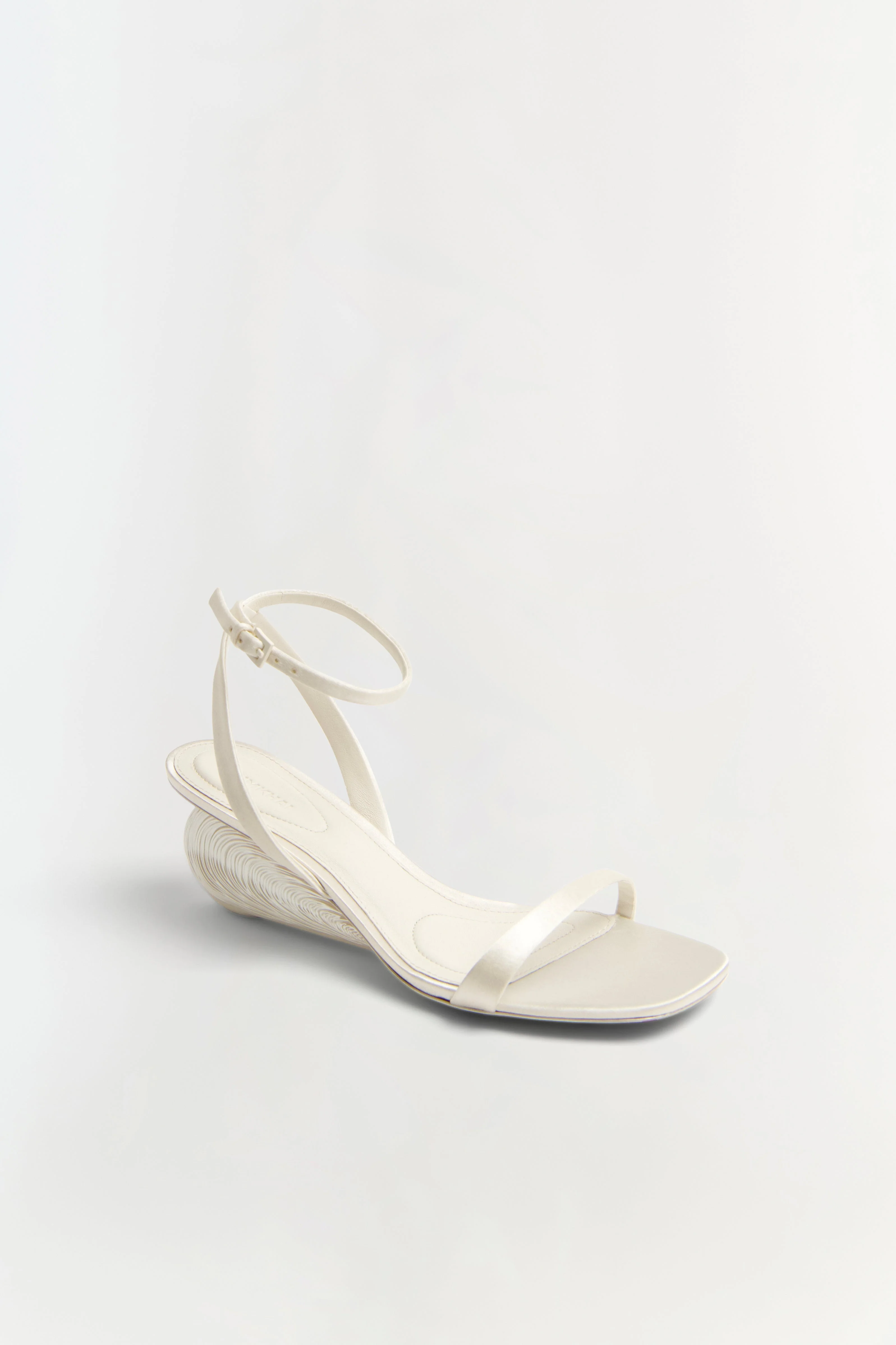 Simkhai - Bridget Satin Shell Wedge Sandal - Image 3