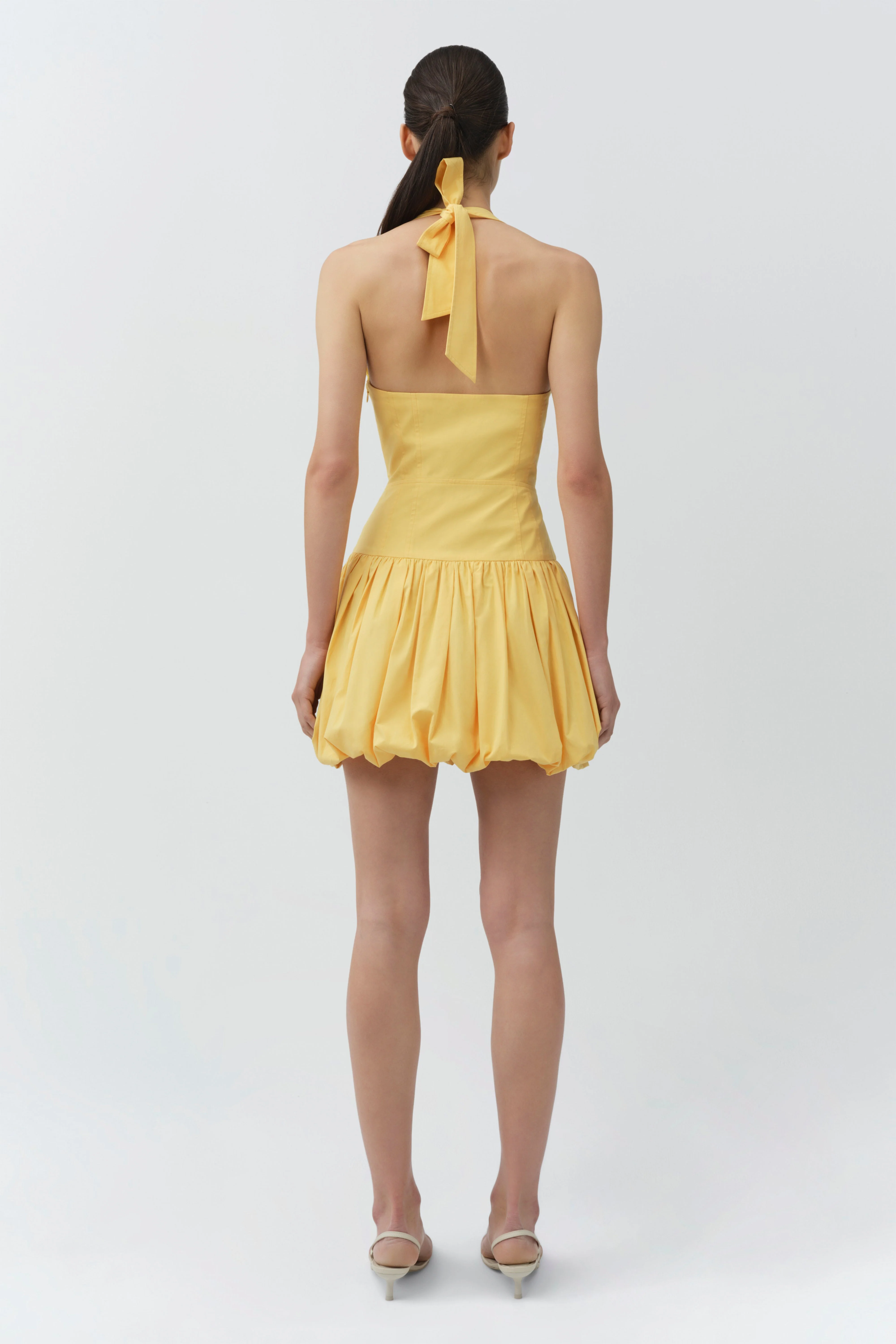 Simkhai - Brooke Cotton Halter Mini Dress - Image 5