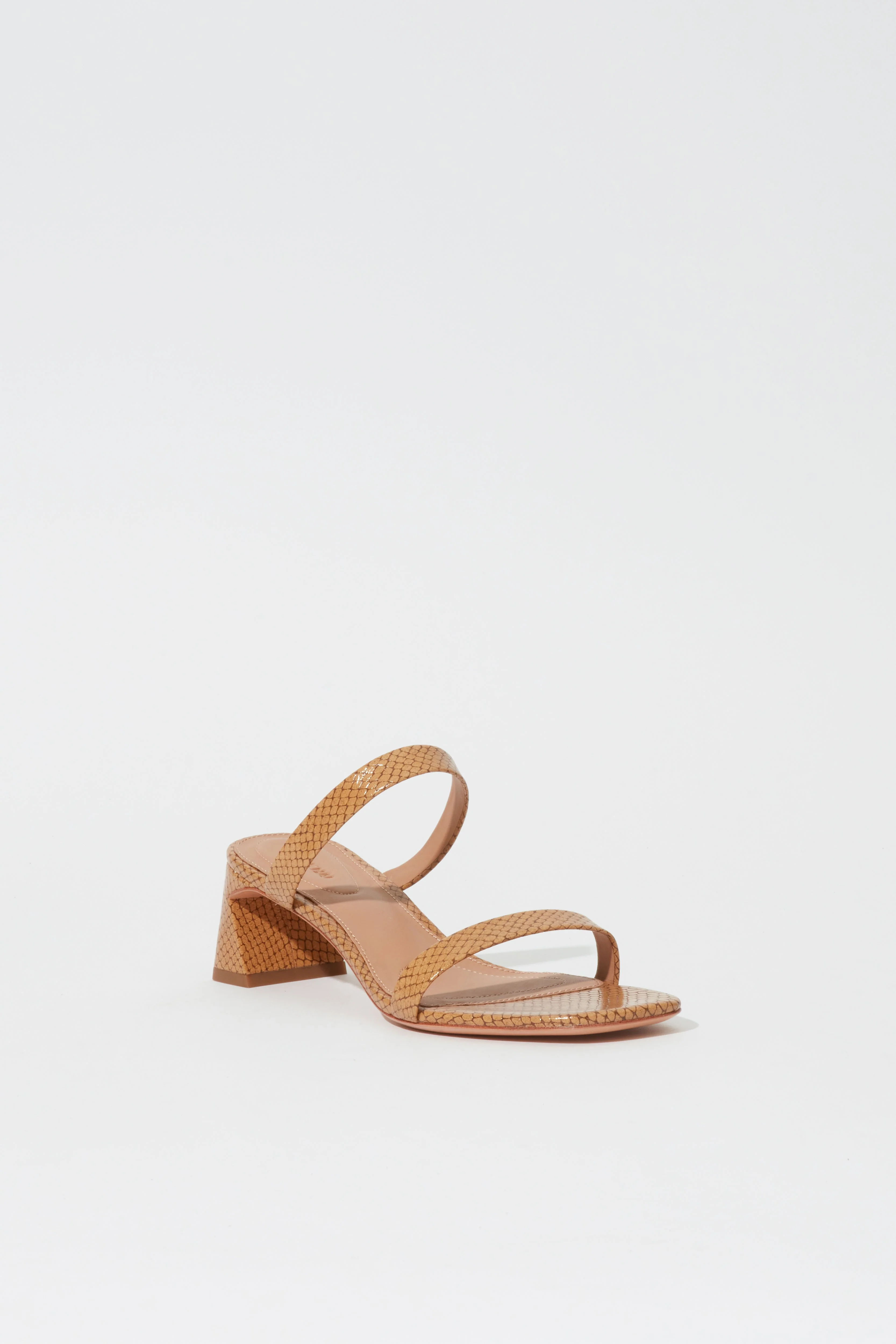 Simkhai - Clara Debossed Leather Block Heel - Image 2