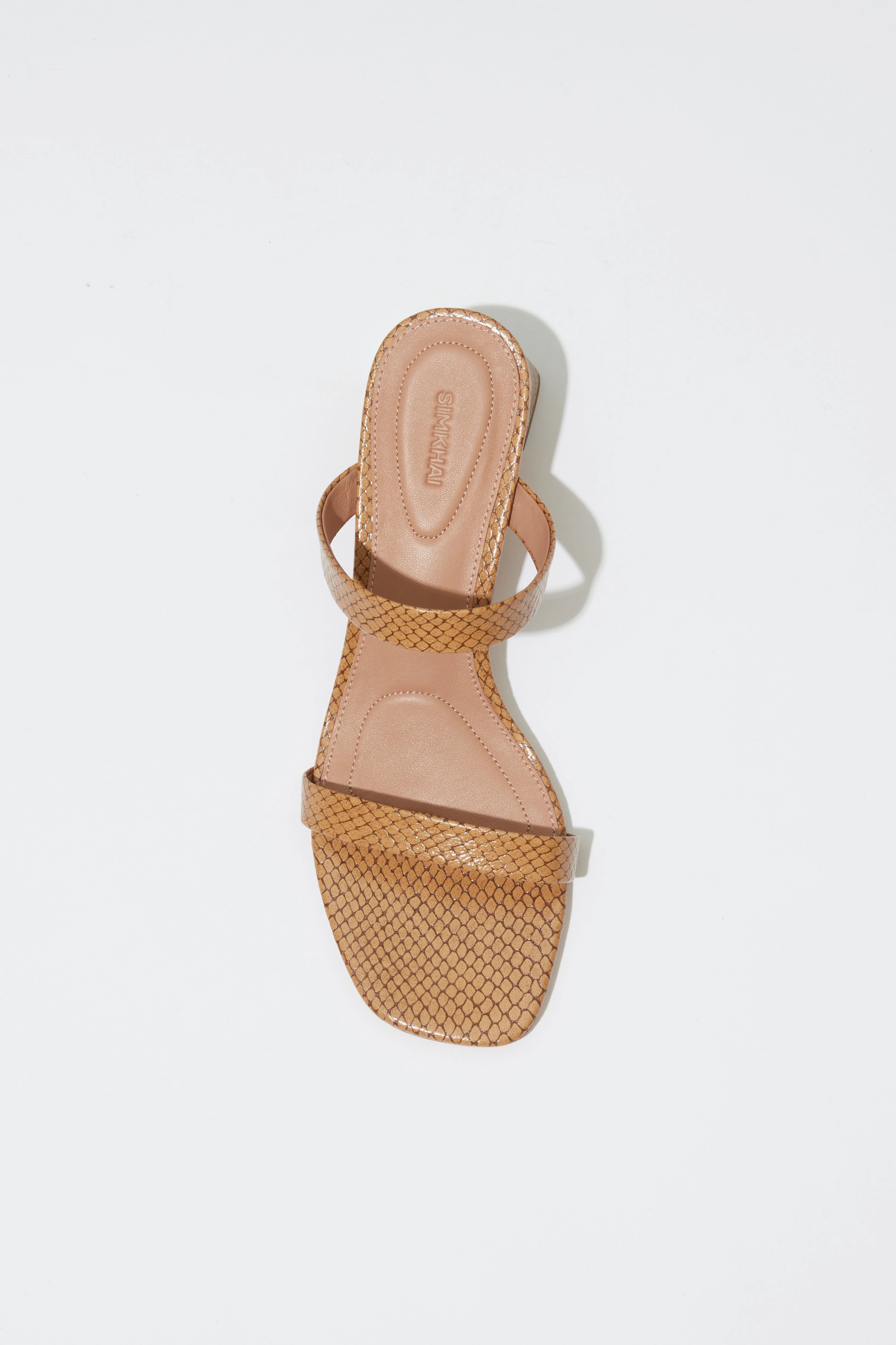 Simkhai - Clara Debossed Leather Block Heel - Image 3