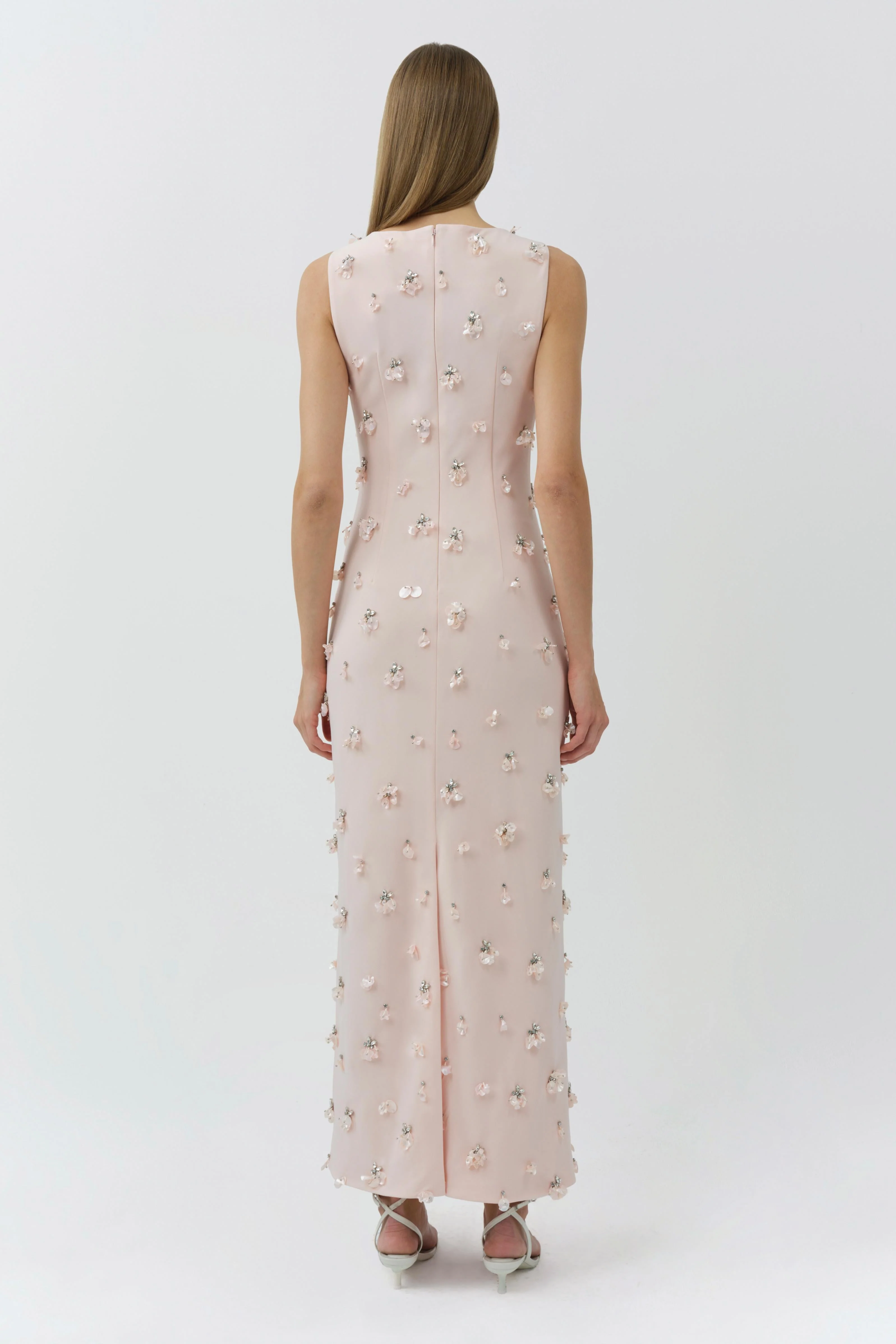 Simkhai - Claudia Embellished Crepe Midi Dress - Image 5