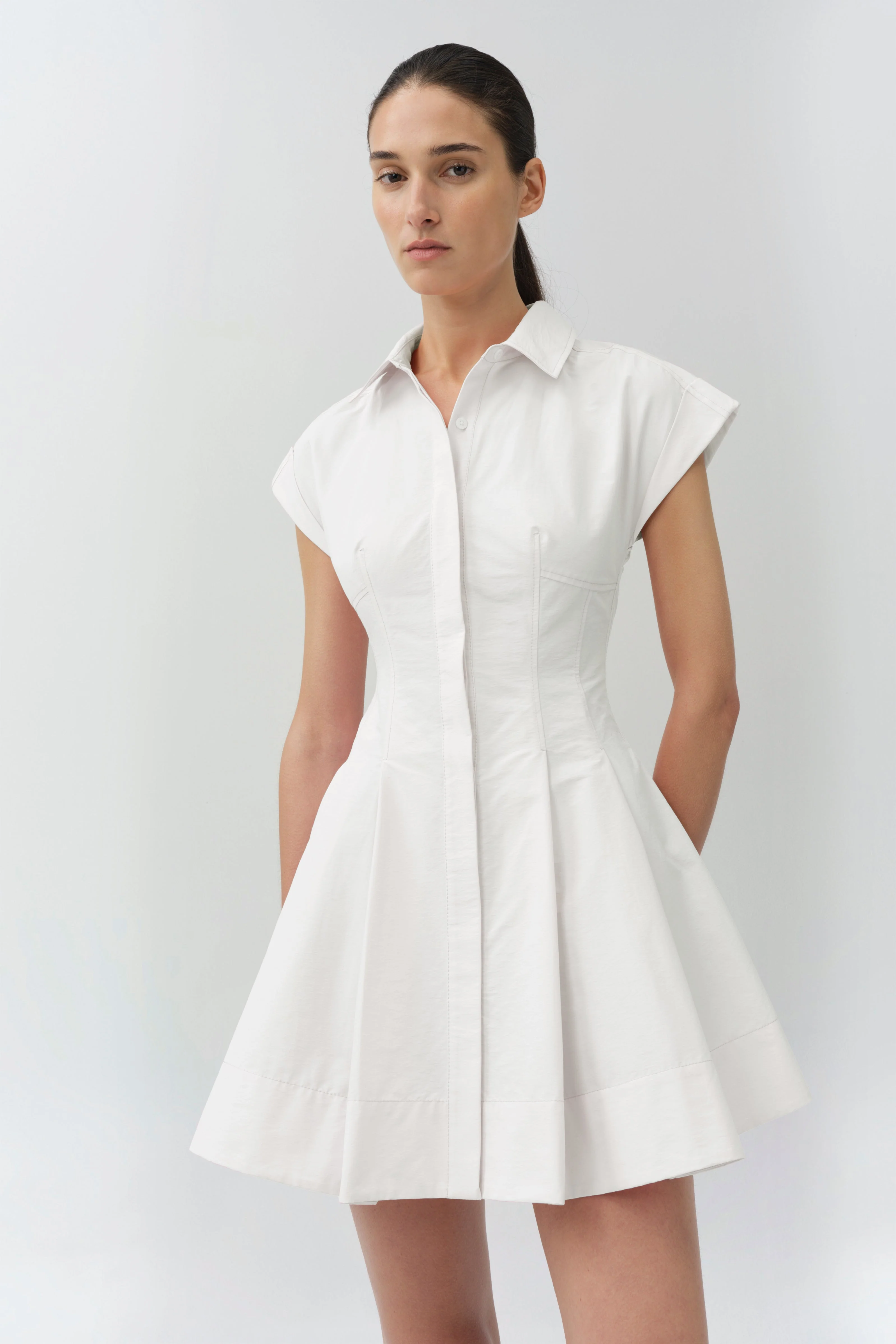 Simkhai - Clemmie Cotton Mini Dress - Image 3