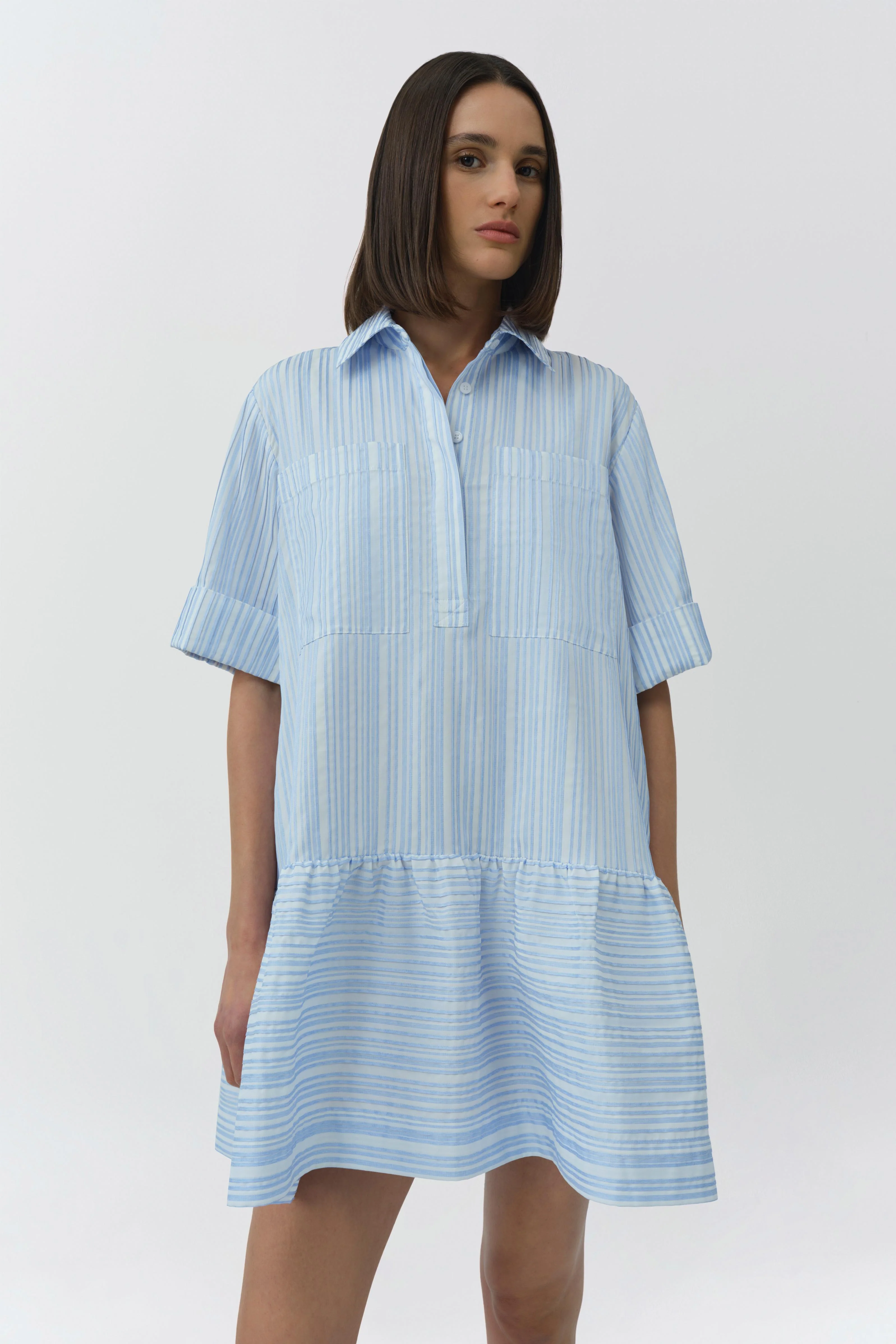 Simkhai - Criss Short Sleeve Shirt Dress - Image 3