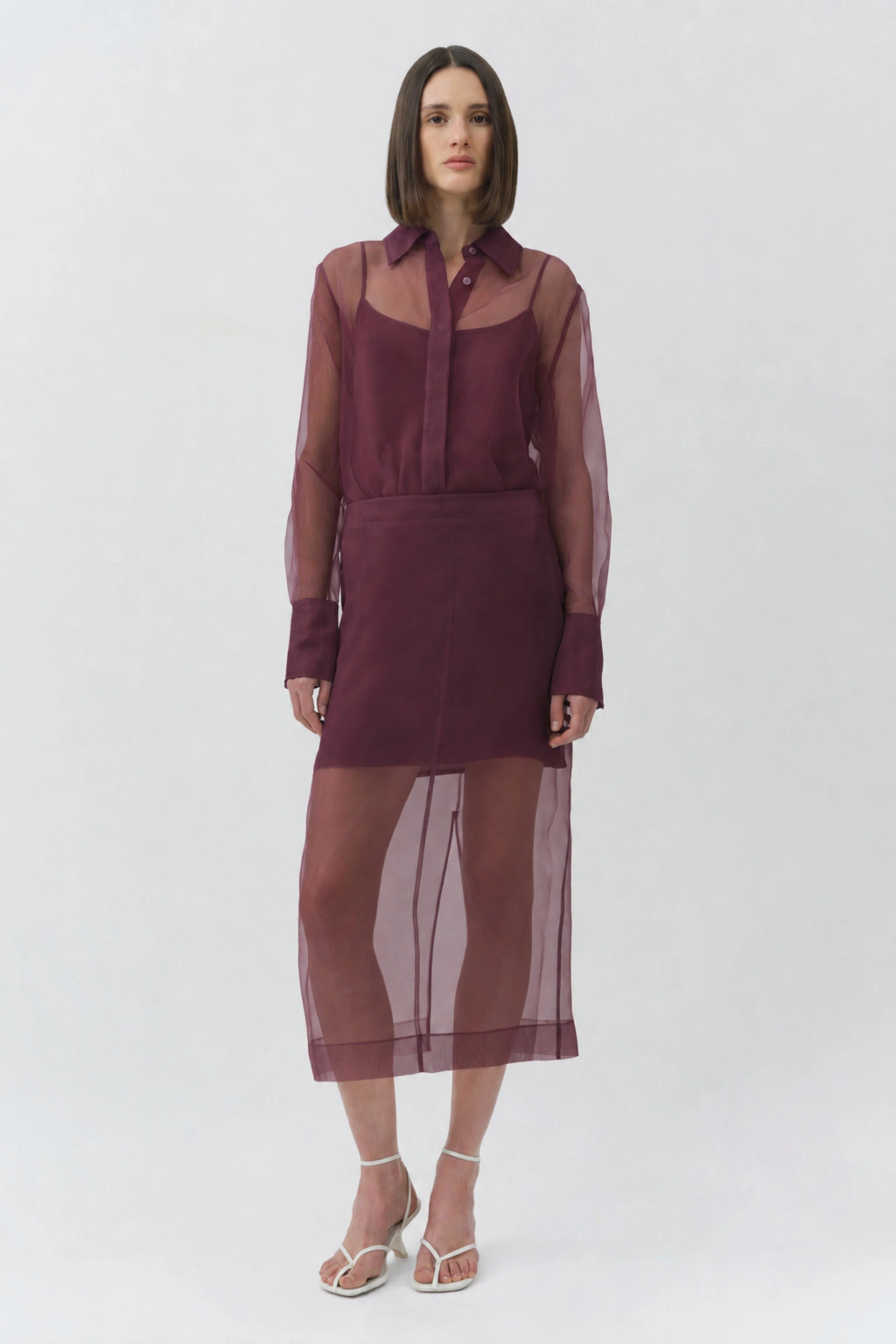 Simkhai - Dana Organza Midi Skirt - Image 2