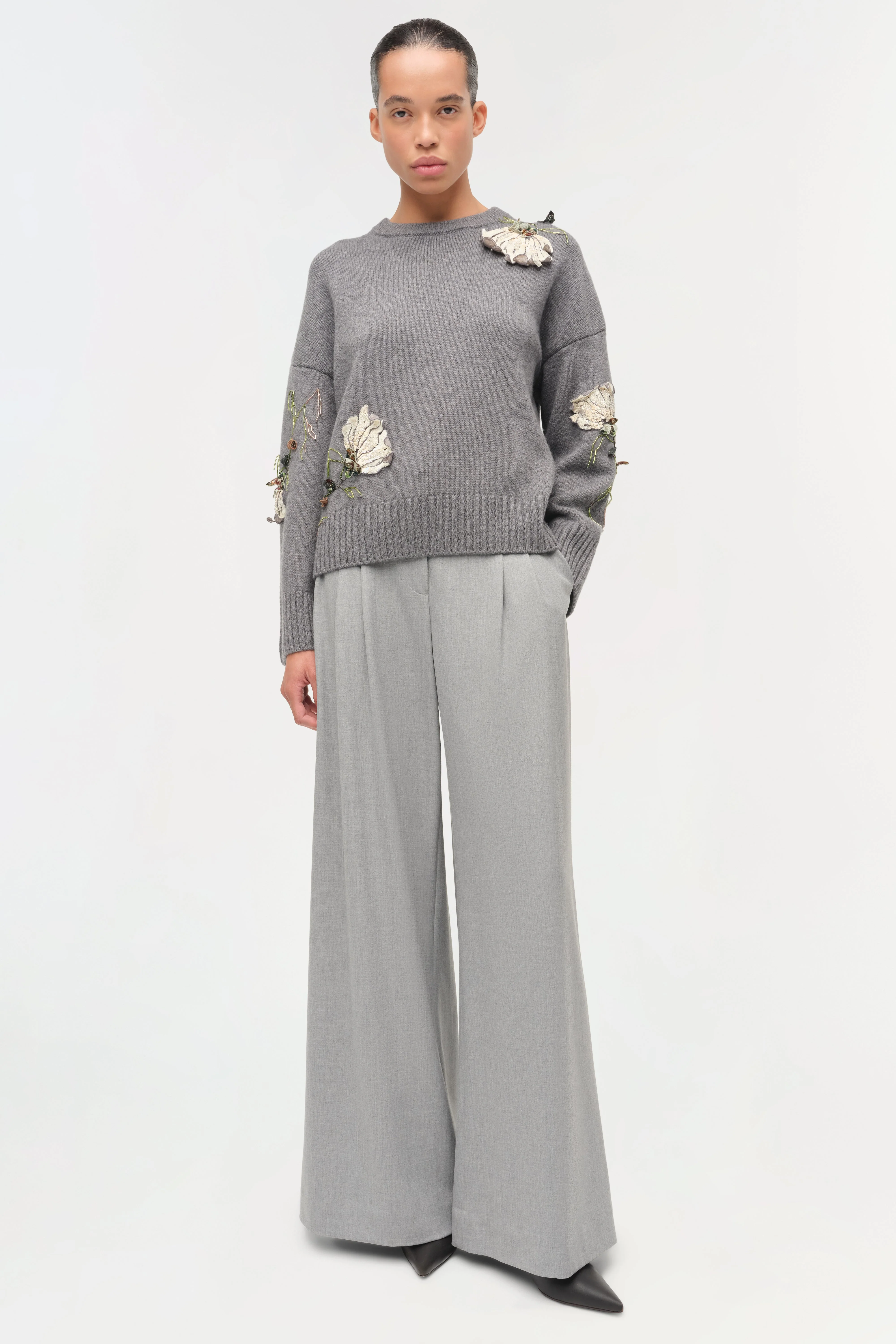 Simkhai - Dawna Floral Embellished Sweater - Image 2