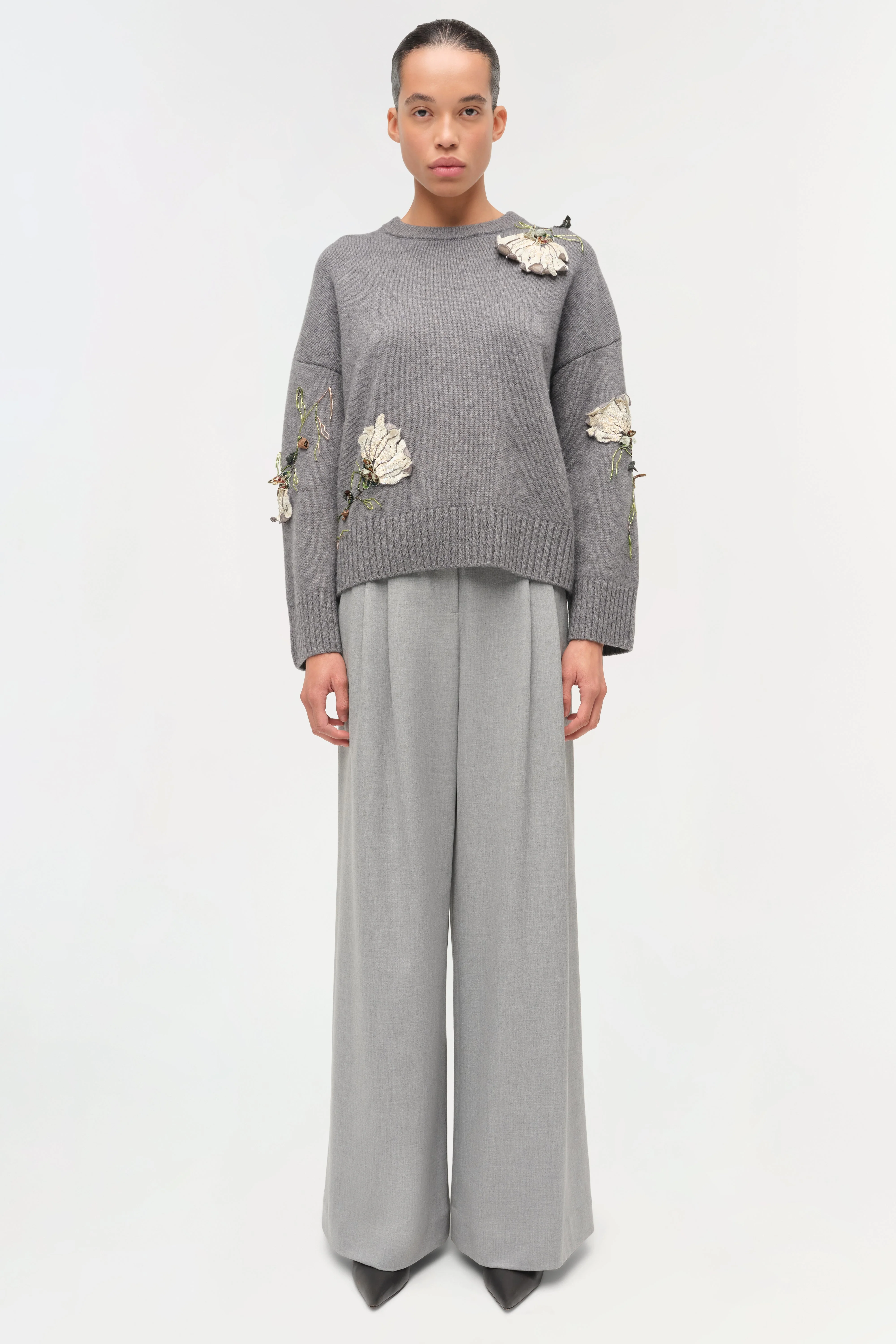 Simkhai - Dawna Floral Embellished Sweater - Image 6