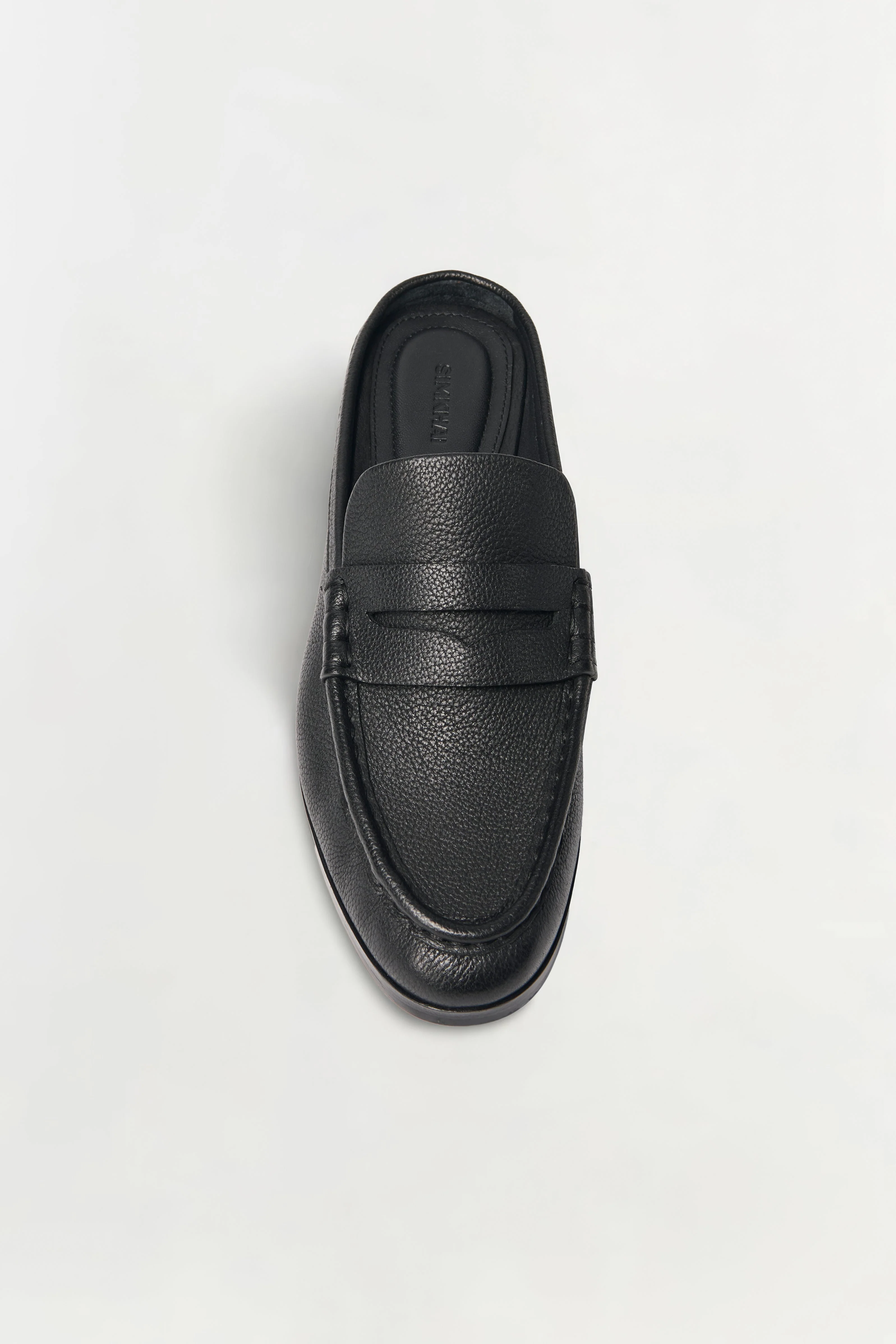 Simkhai - Dean Pebbled Leather Loafer Mule - Image 3