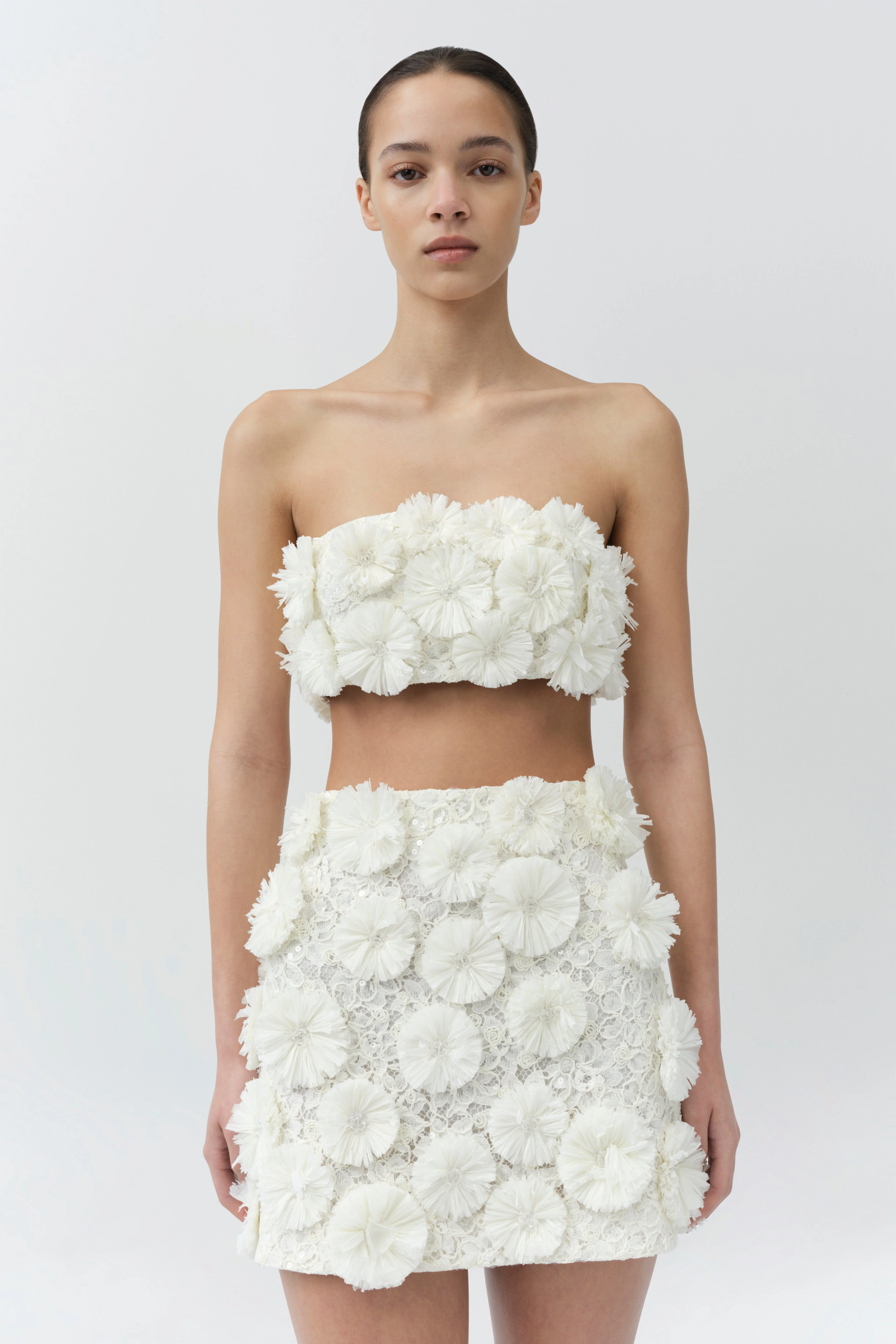 Simkhai - Delia Floral Raffia Bra Top - Image 3