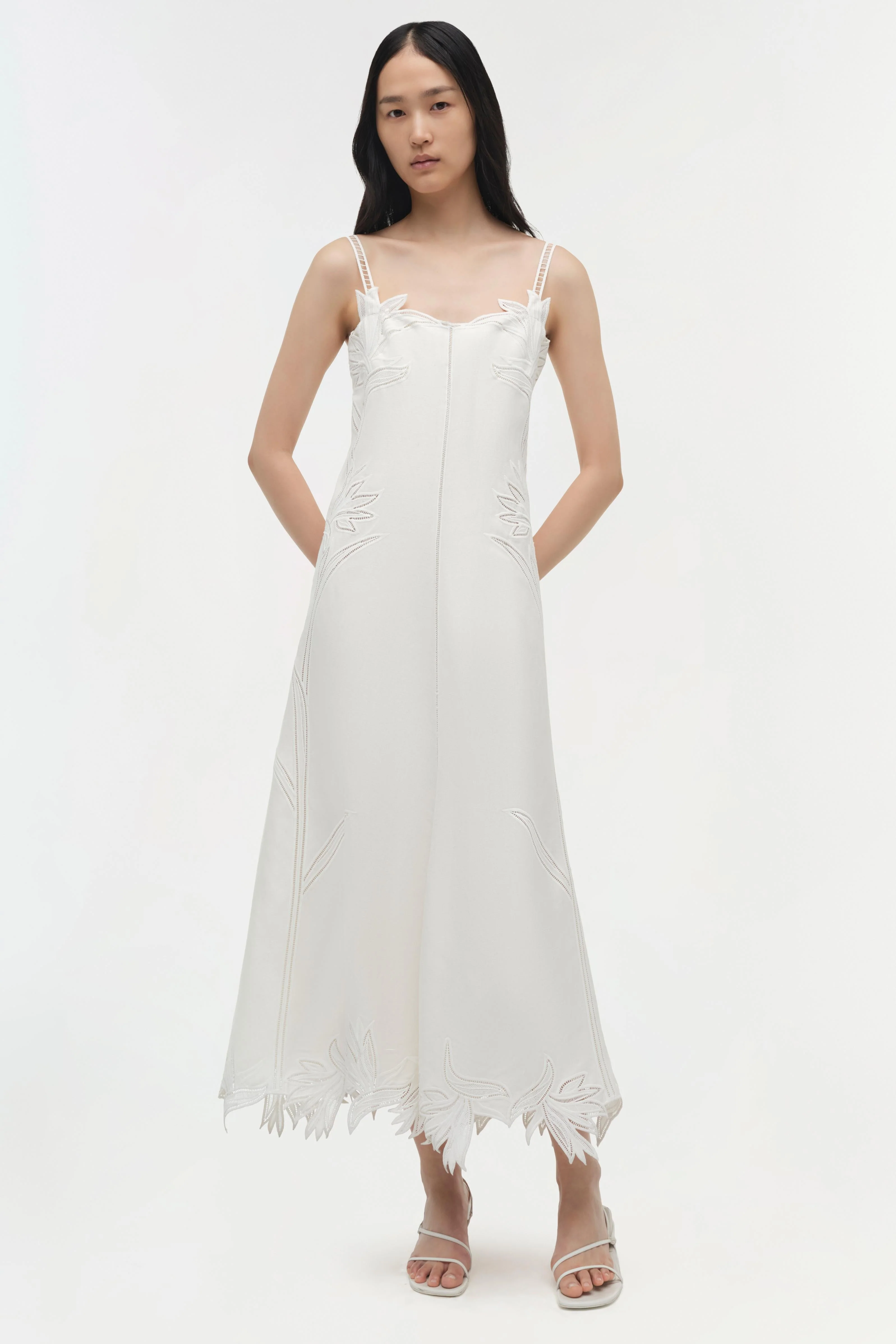 Simkhai - Ellery Embroidered Bustier Midi Dress - Image 2