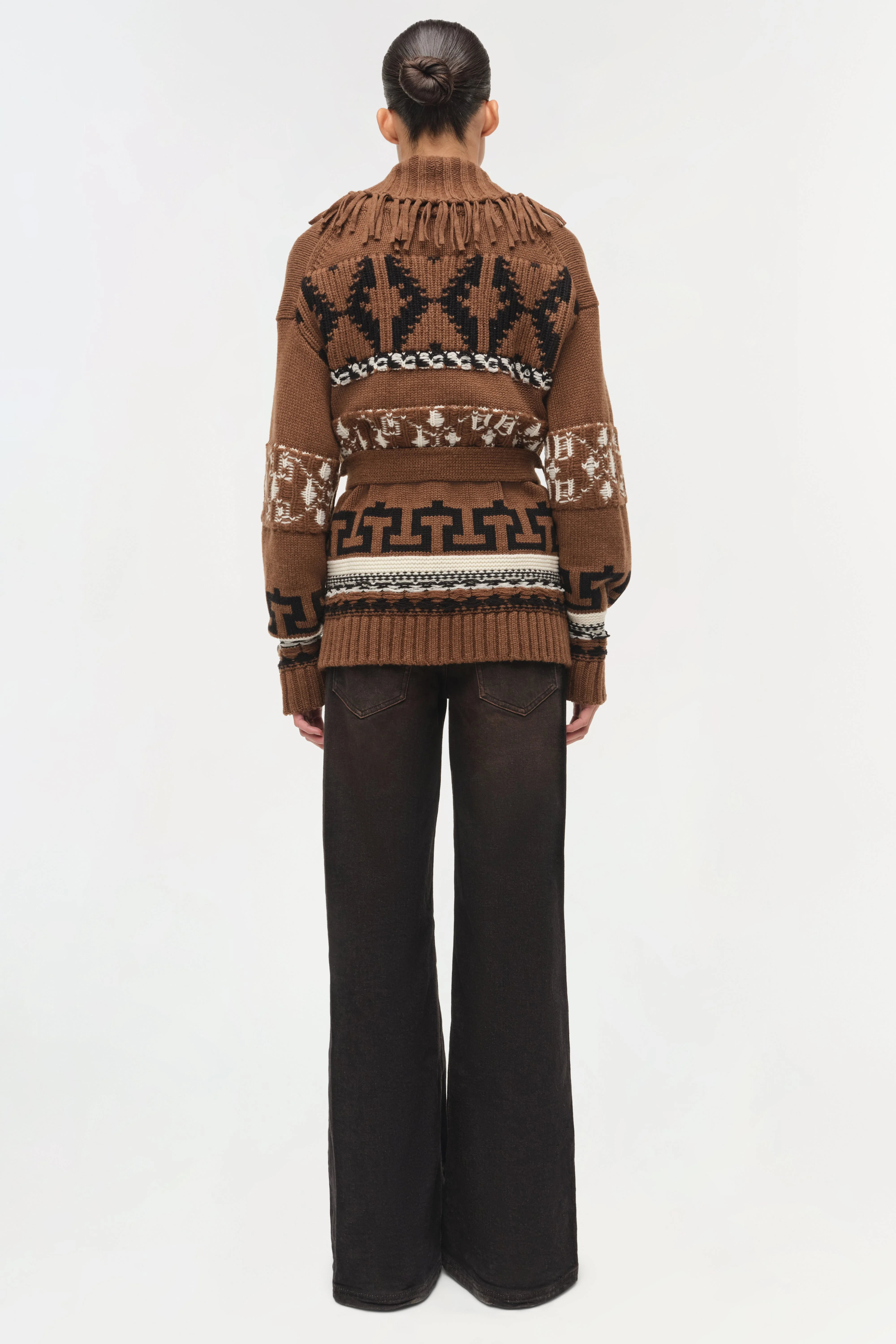 Simkhai - Elwood Western Fringe Wrap Cardigan - Image 5