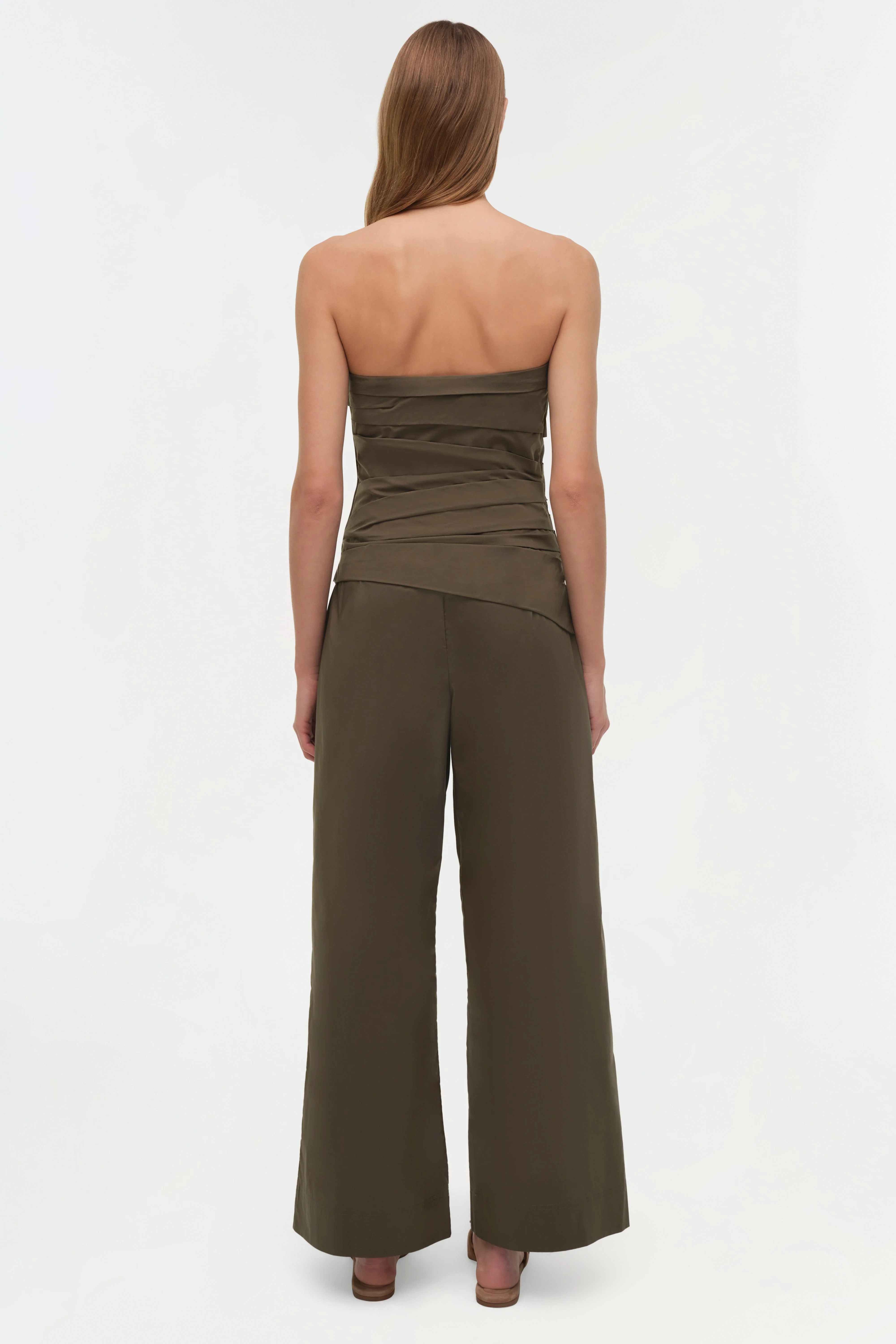 Simkhai - Emerson Ruched Cotton Bustier Top - Image 5