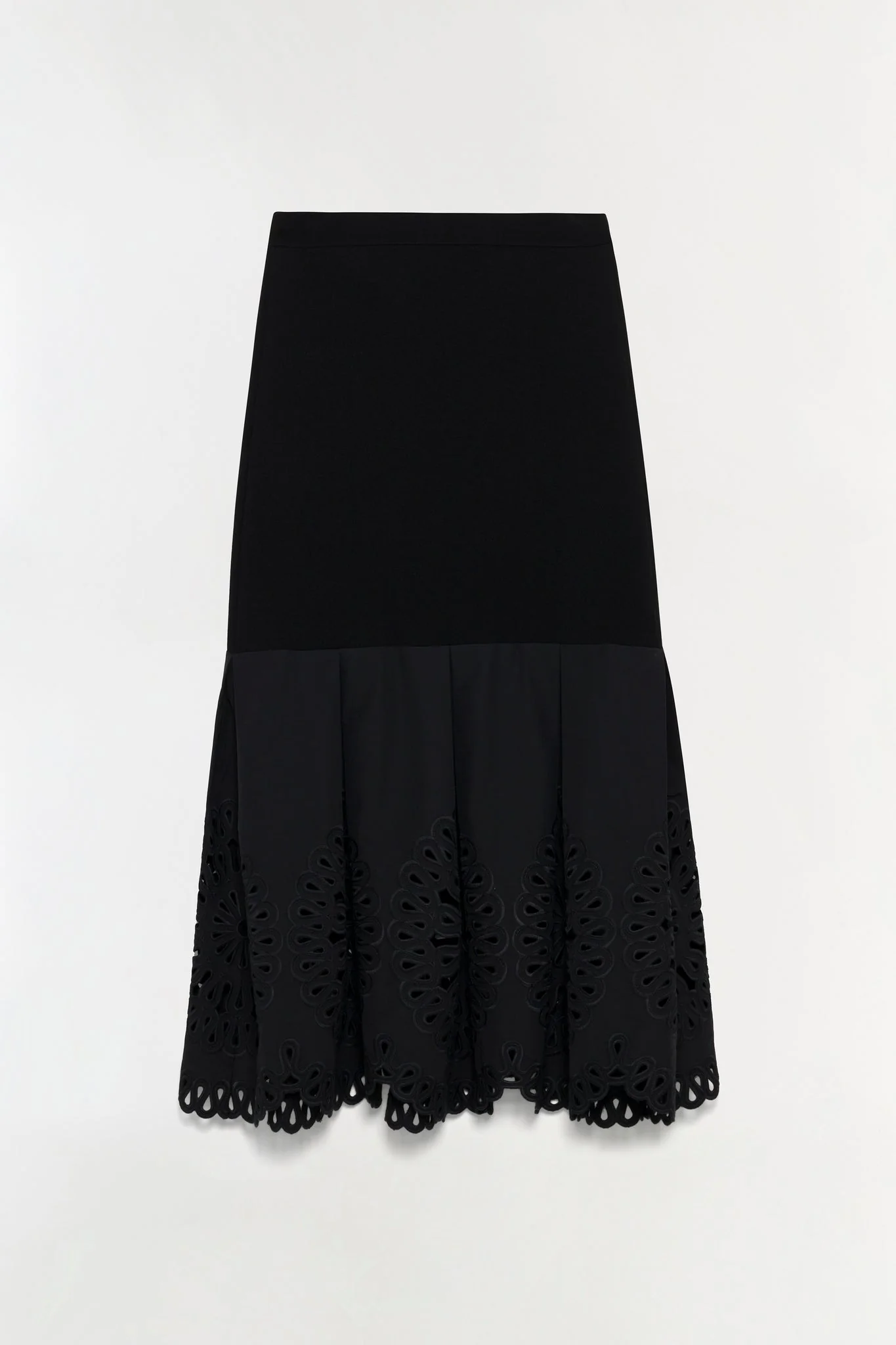 Simkhai - Eveletta Embroidered Knit Midi Skirt