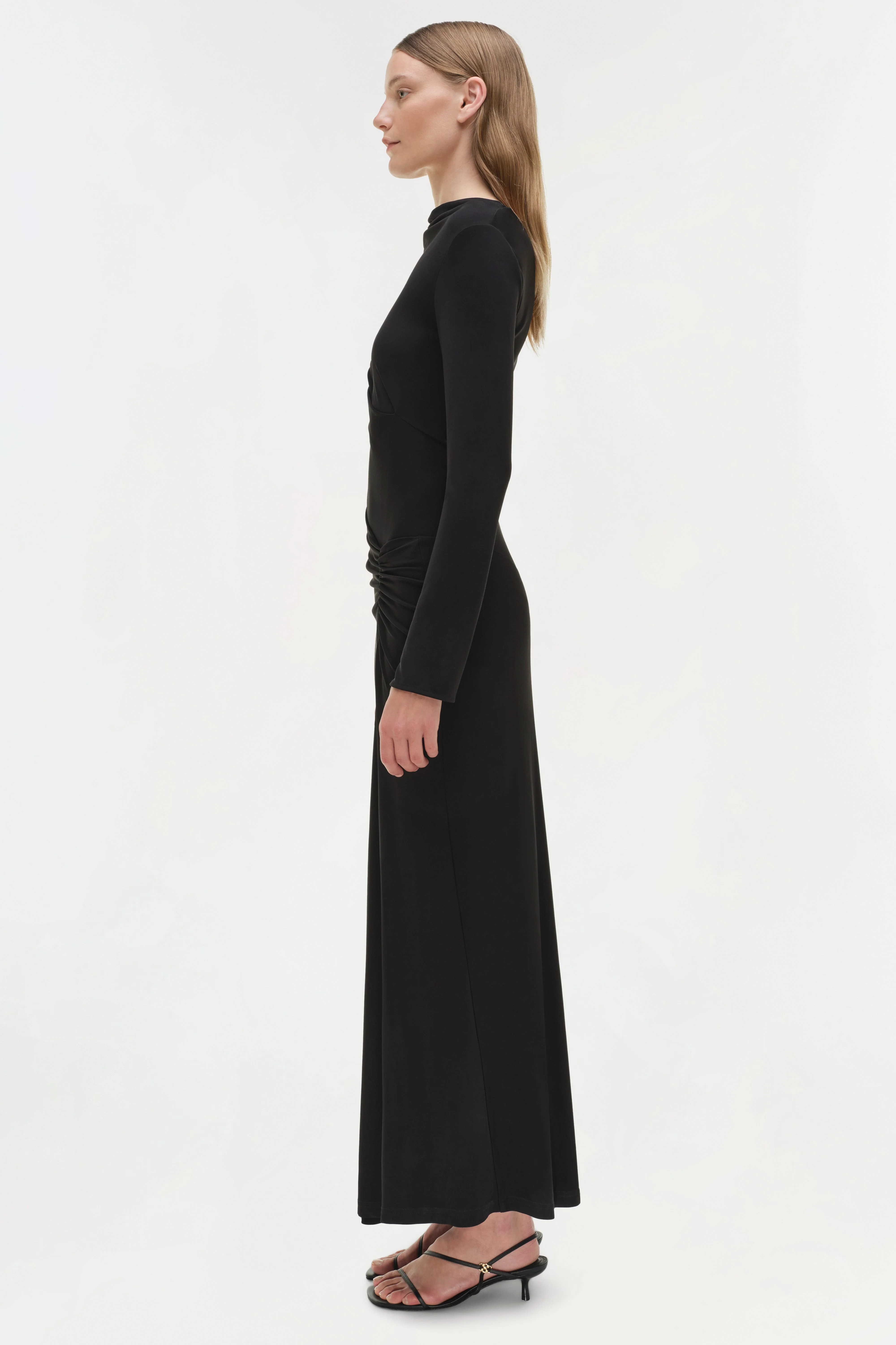 Simkhai - Ferrera Draped Jersey Midi Dress - Image 4