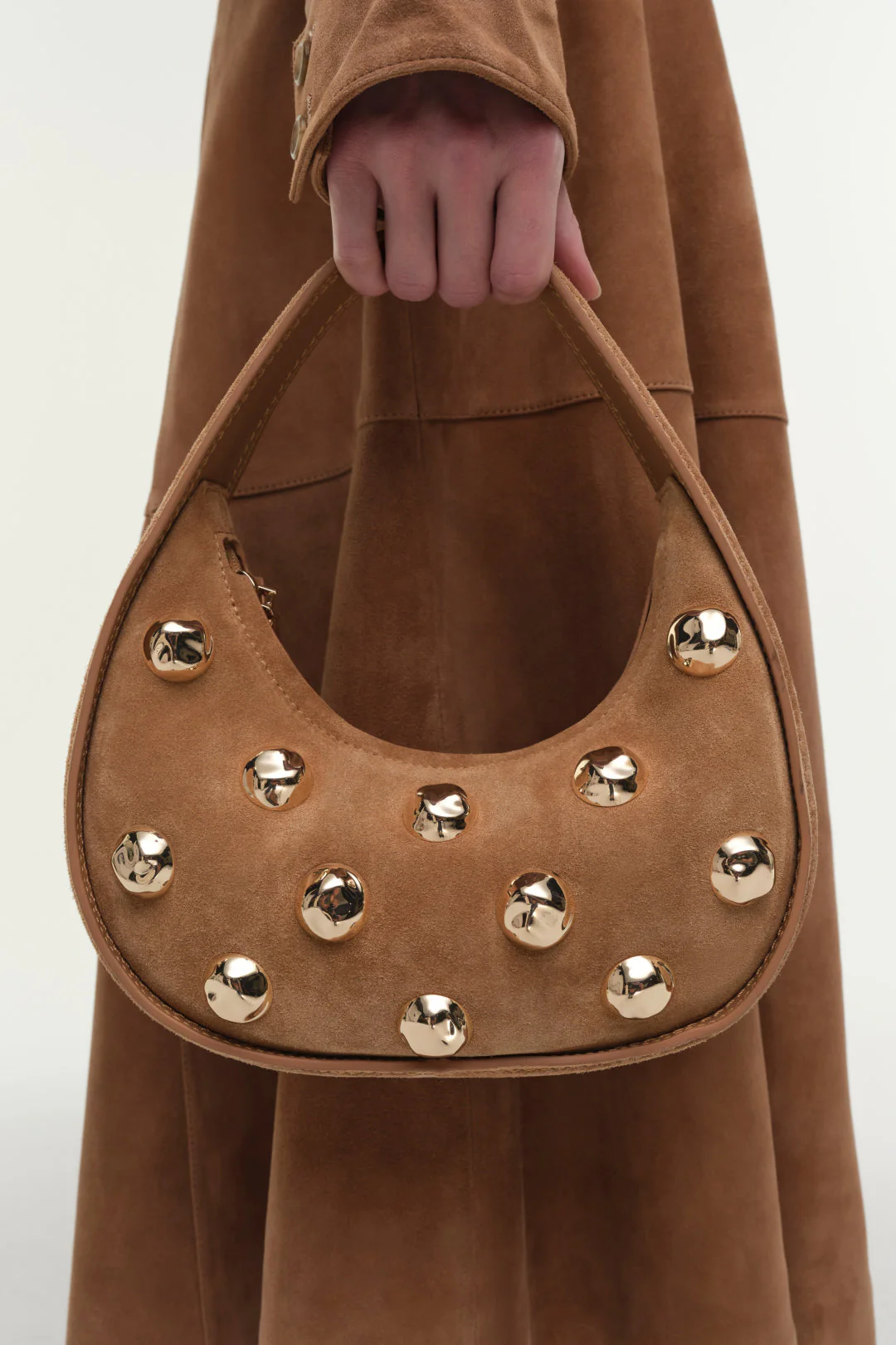 Simkhai - Finn Studded Suede Shoulder Bag - Image 5