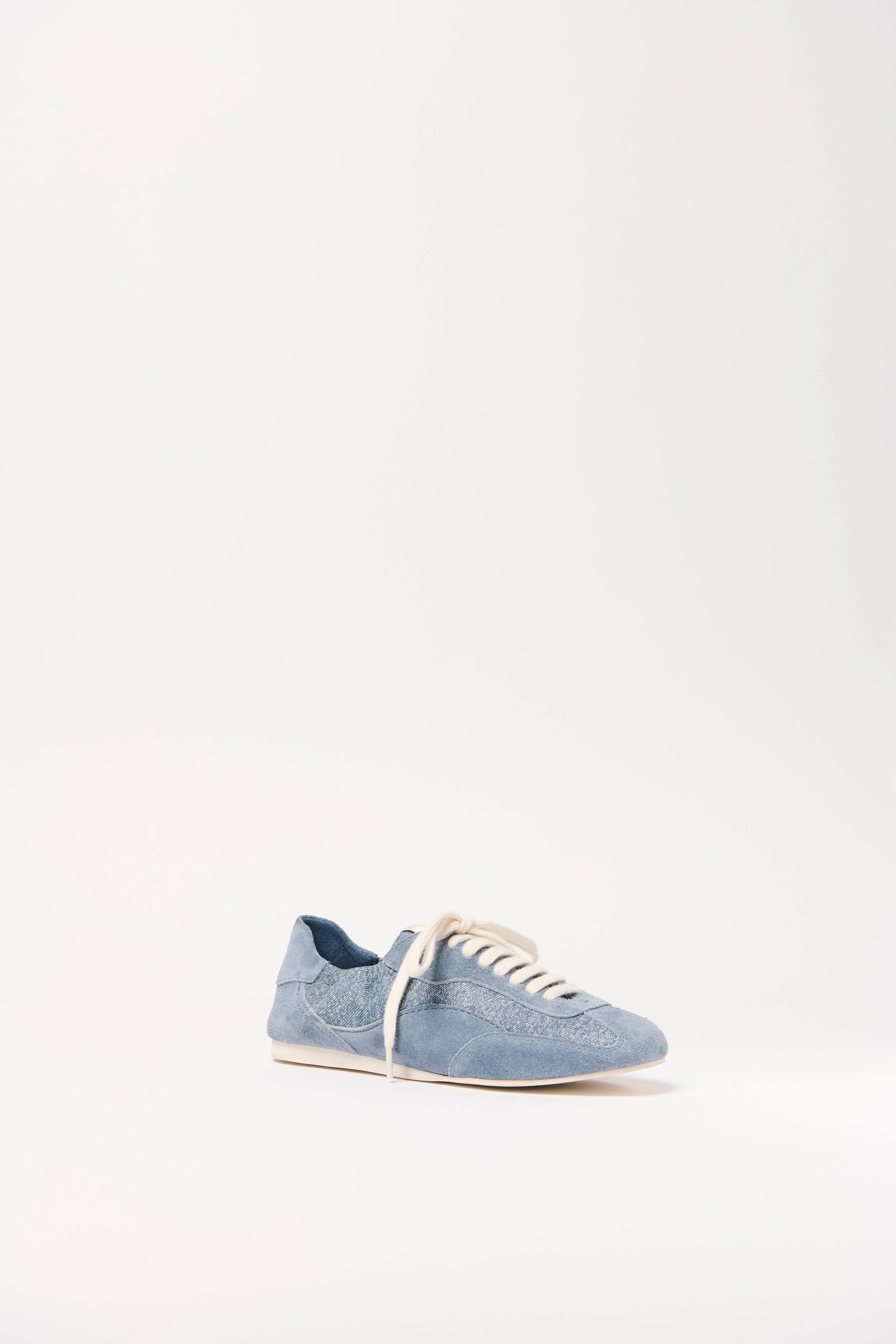 Simkhai - Georgie Denim Leather Combo Sneaker - Image 2