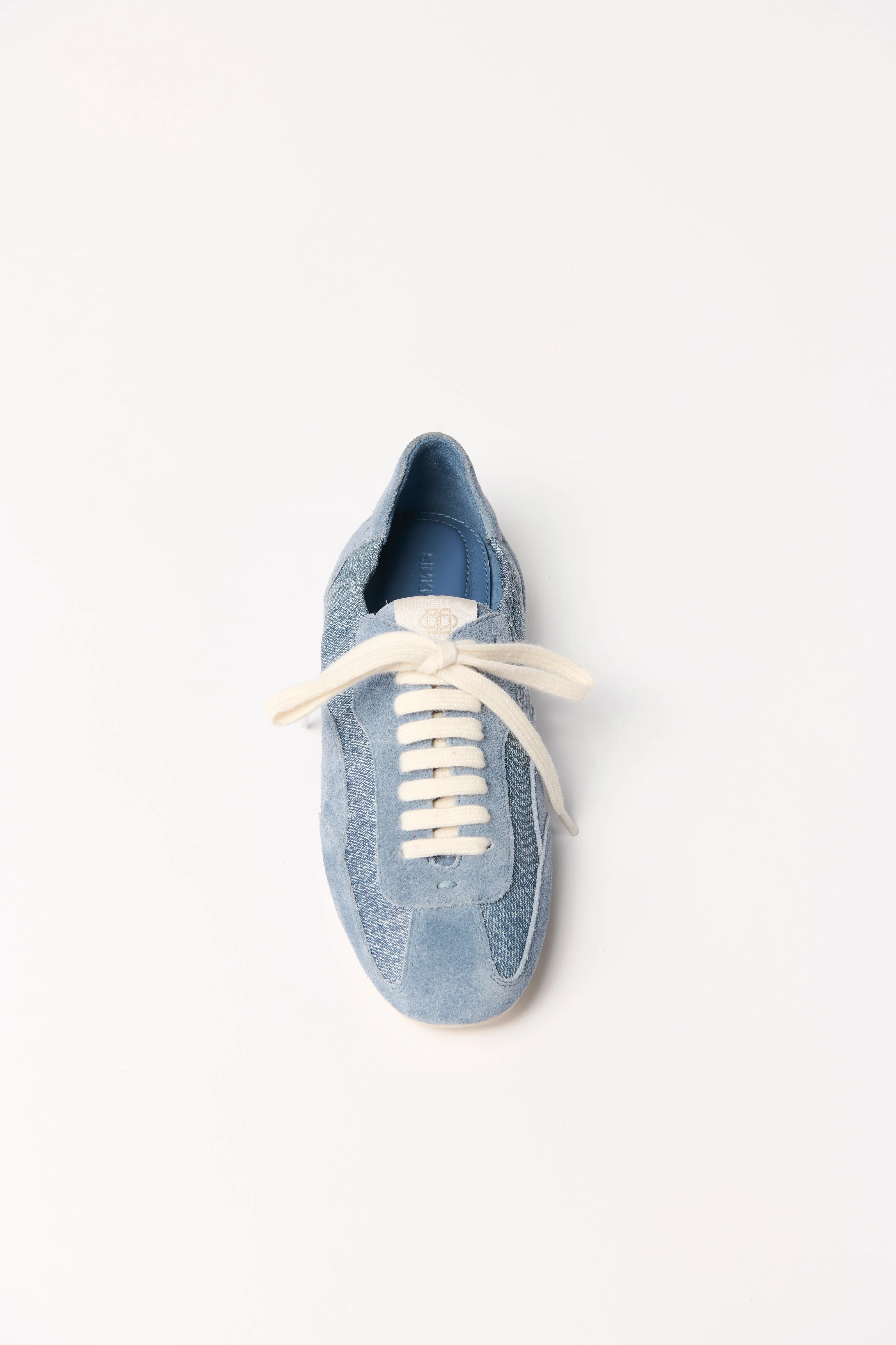 Simkhai - Georgie Denim Leather Combo Sneaker - Image 3