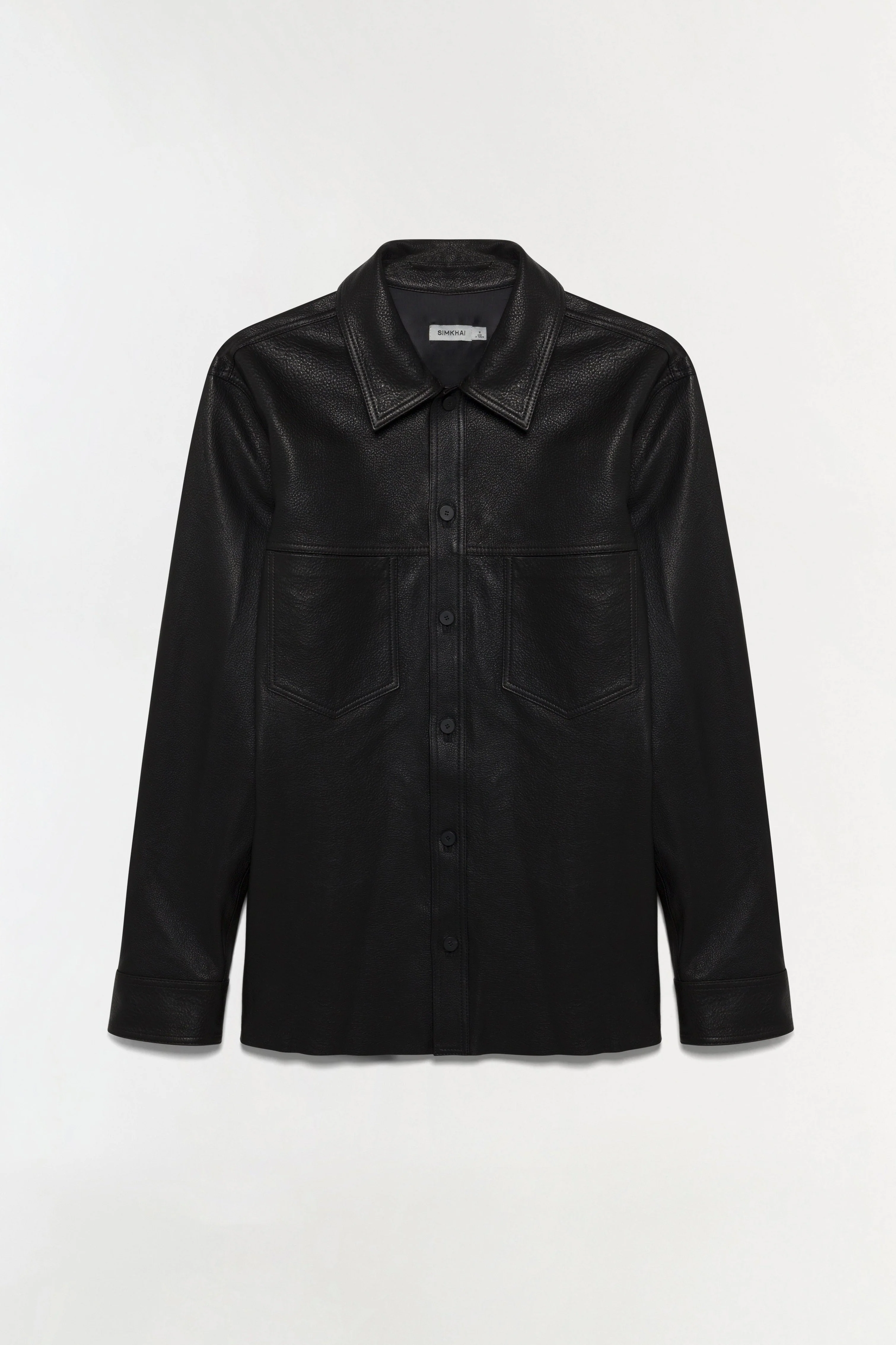 Simkhai - Gibson Leather Shirt Jacket