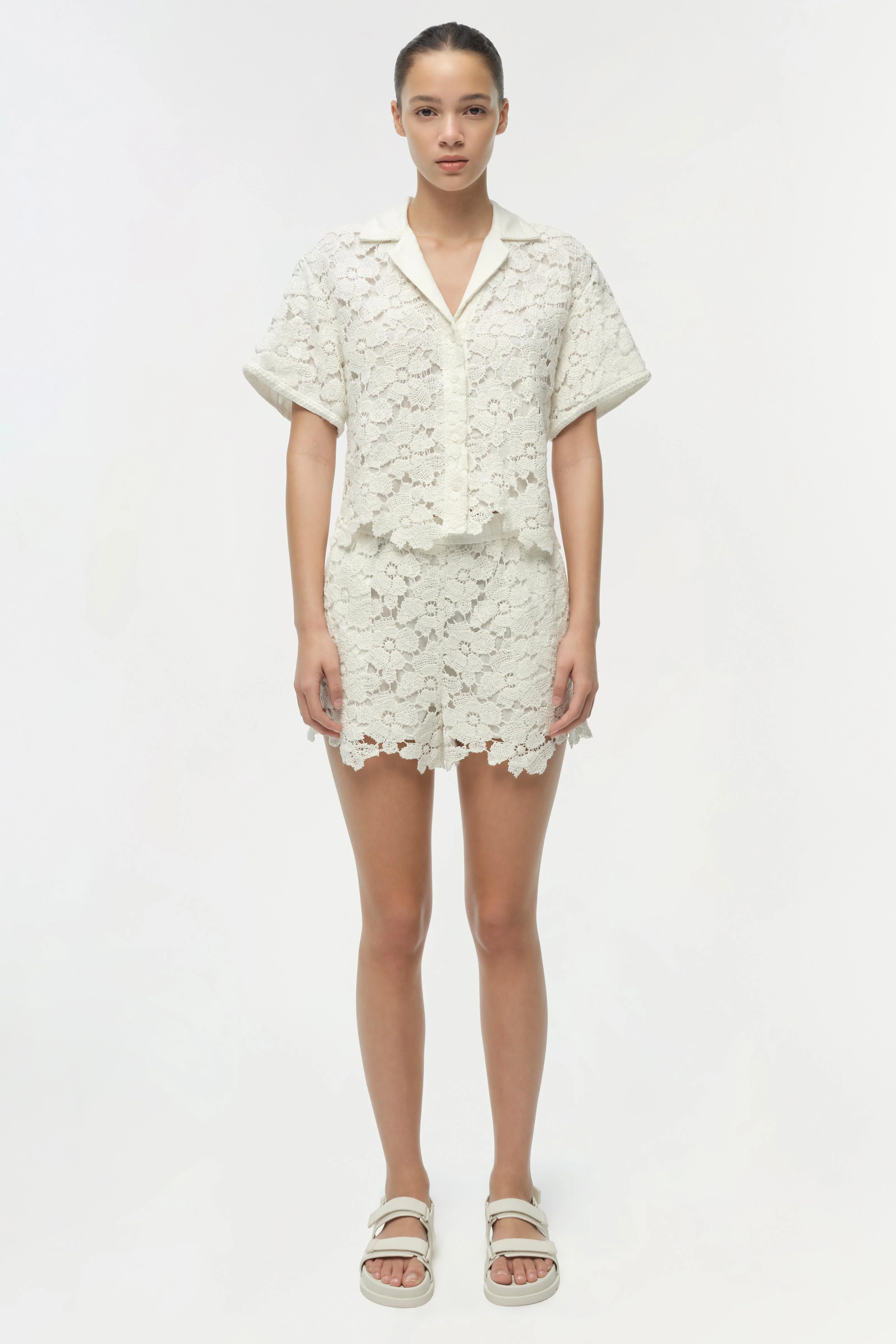 Simkhai - Glenn Lace Camp Shirt - Image 6