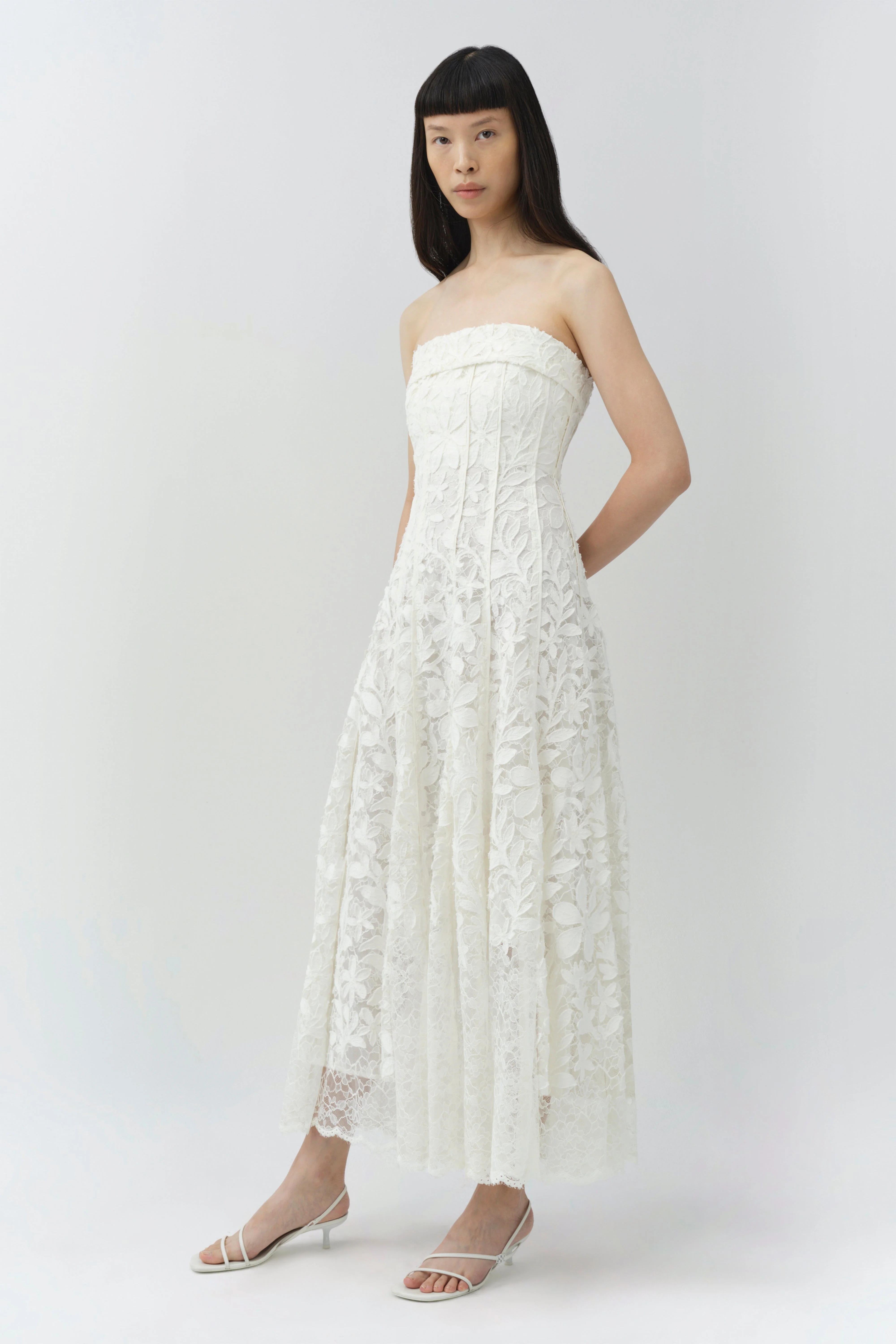 Simkhai - Imogen Lace Bustier Midi Dress - Image 4