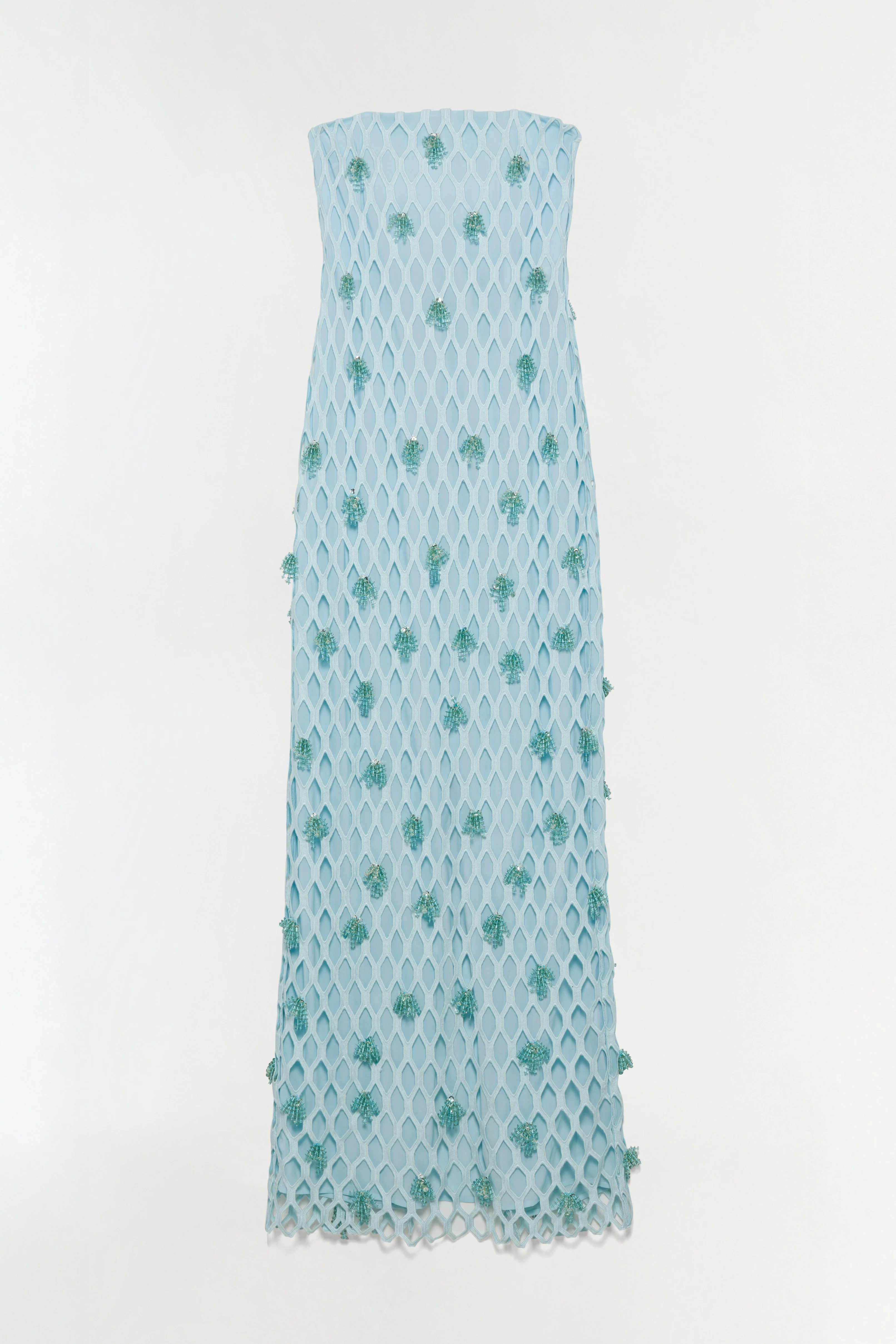 Simkhai - Iridessa Embellished Lattice Bustier Gown