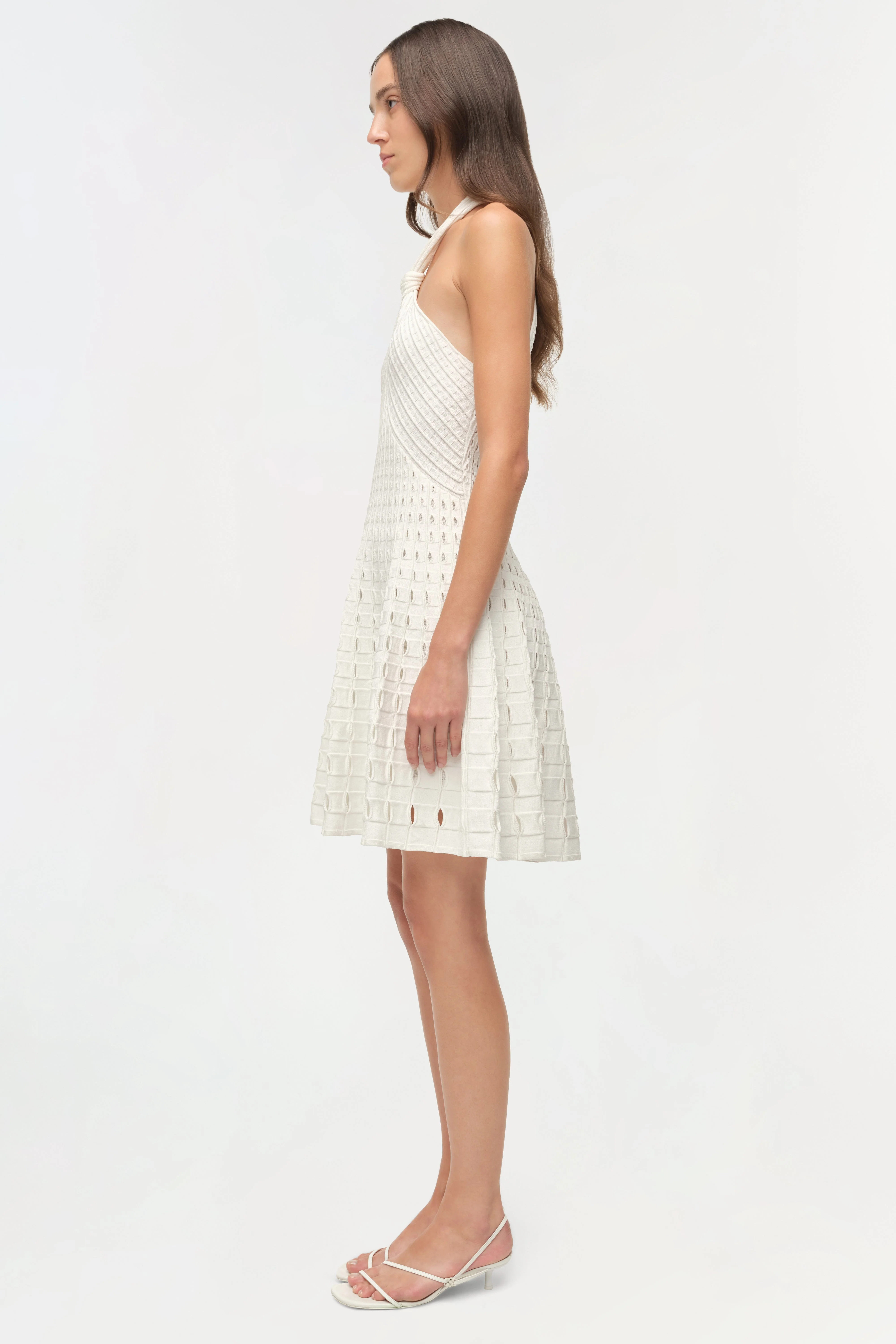 Simkhai - Jenna Eyelet Knit Mini Dress - Image 5