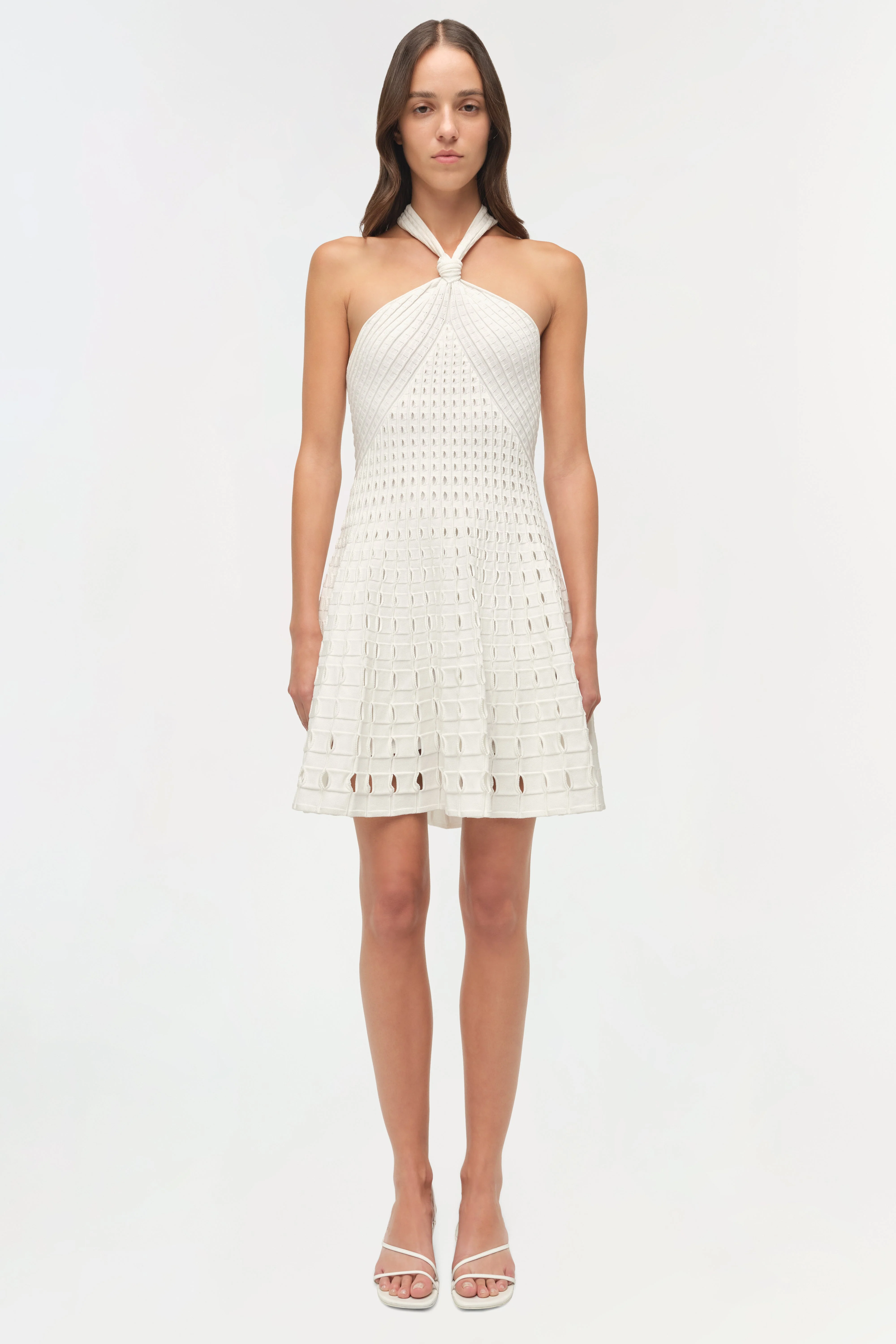 Simkhai - Jenna Eyelet Knit Mini Dress - Image 7