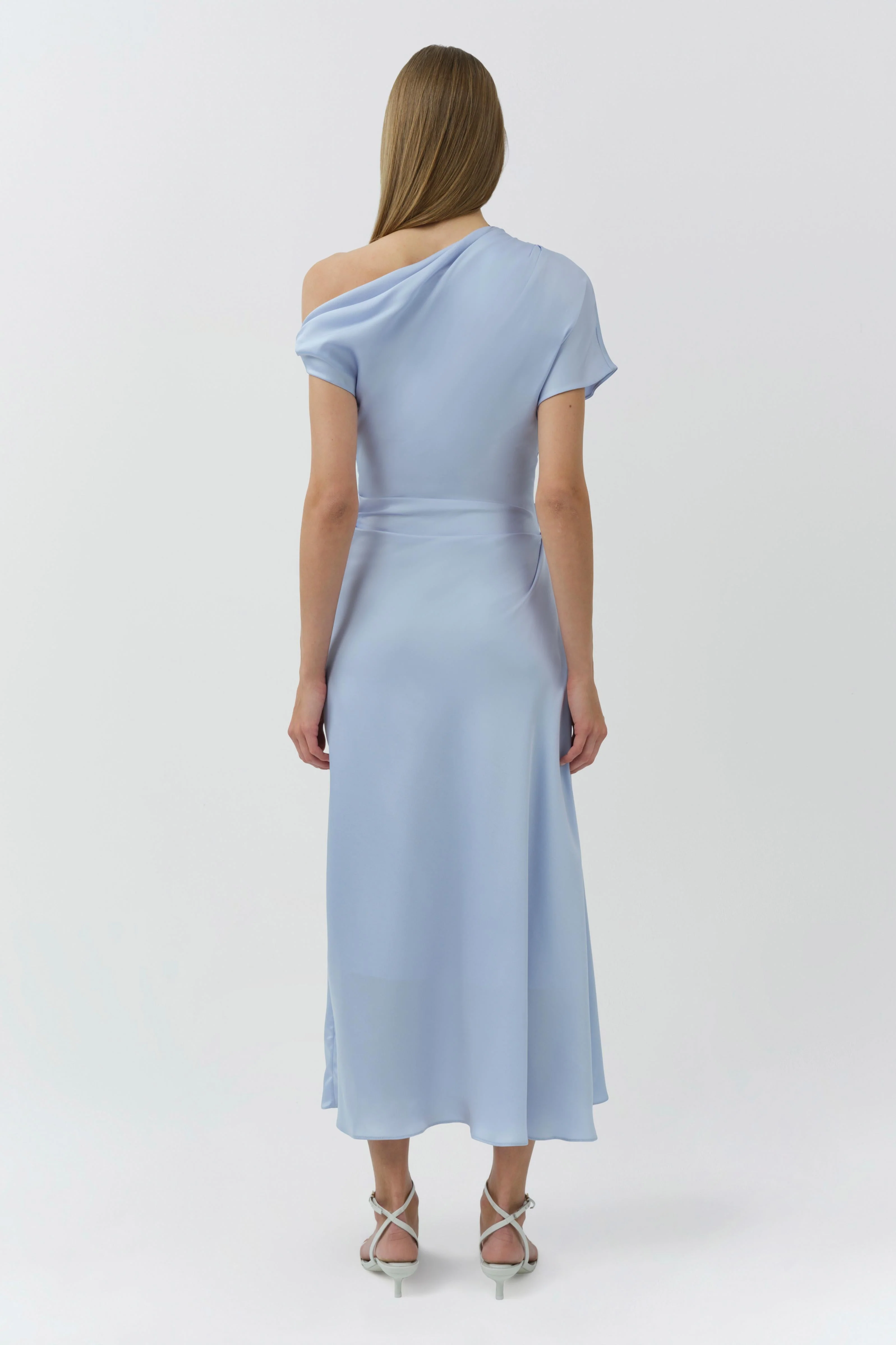 Simkhai - Joanna Off Shoulder Satin Midi Dress - Image 5