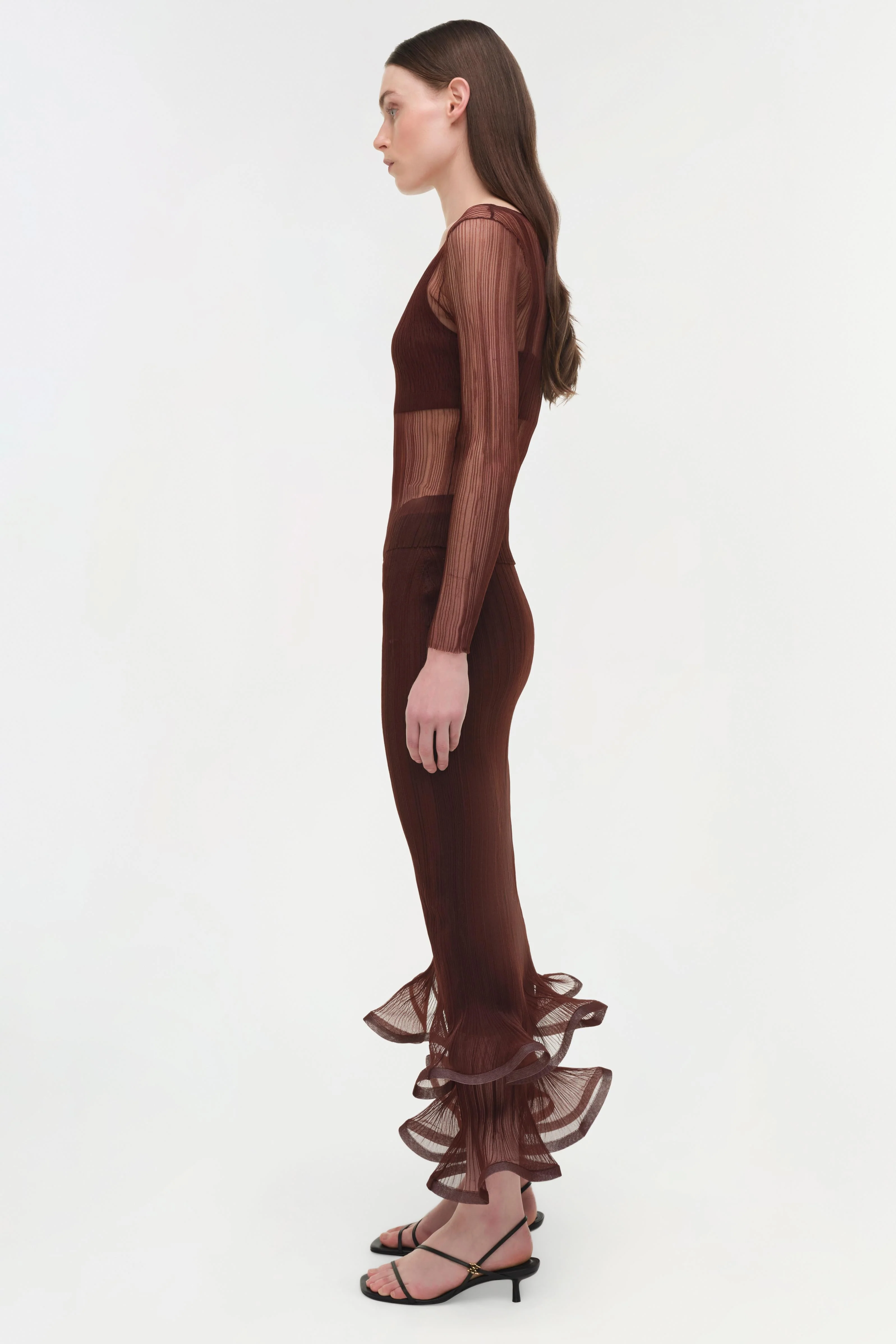 Simkhai - Leonie Sheer Plisse Top - Image 5