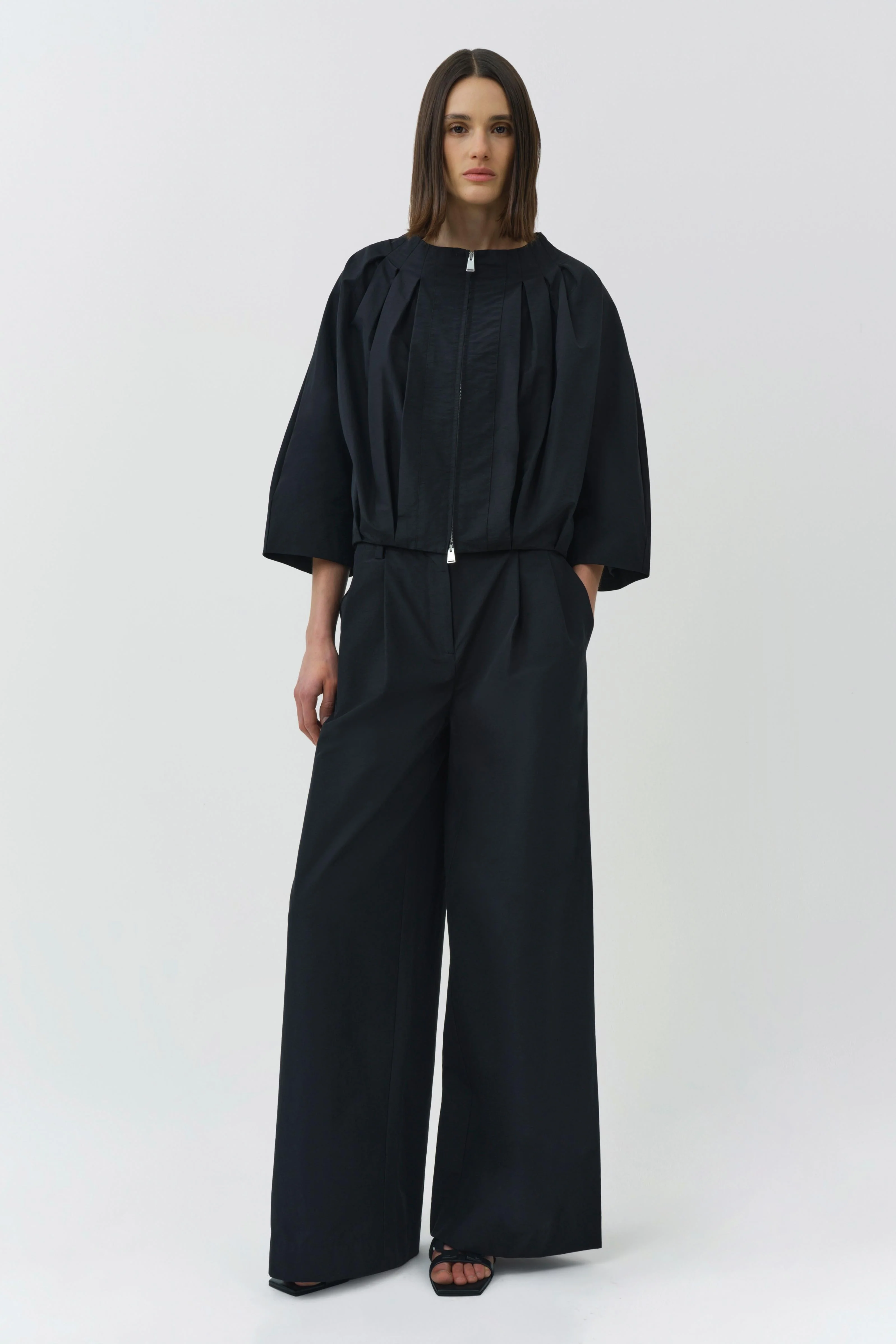 Simkhai - Leroy Pleated Wide Leg Pant - Image 2