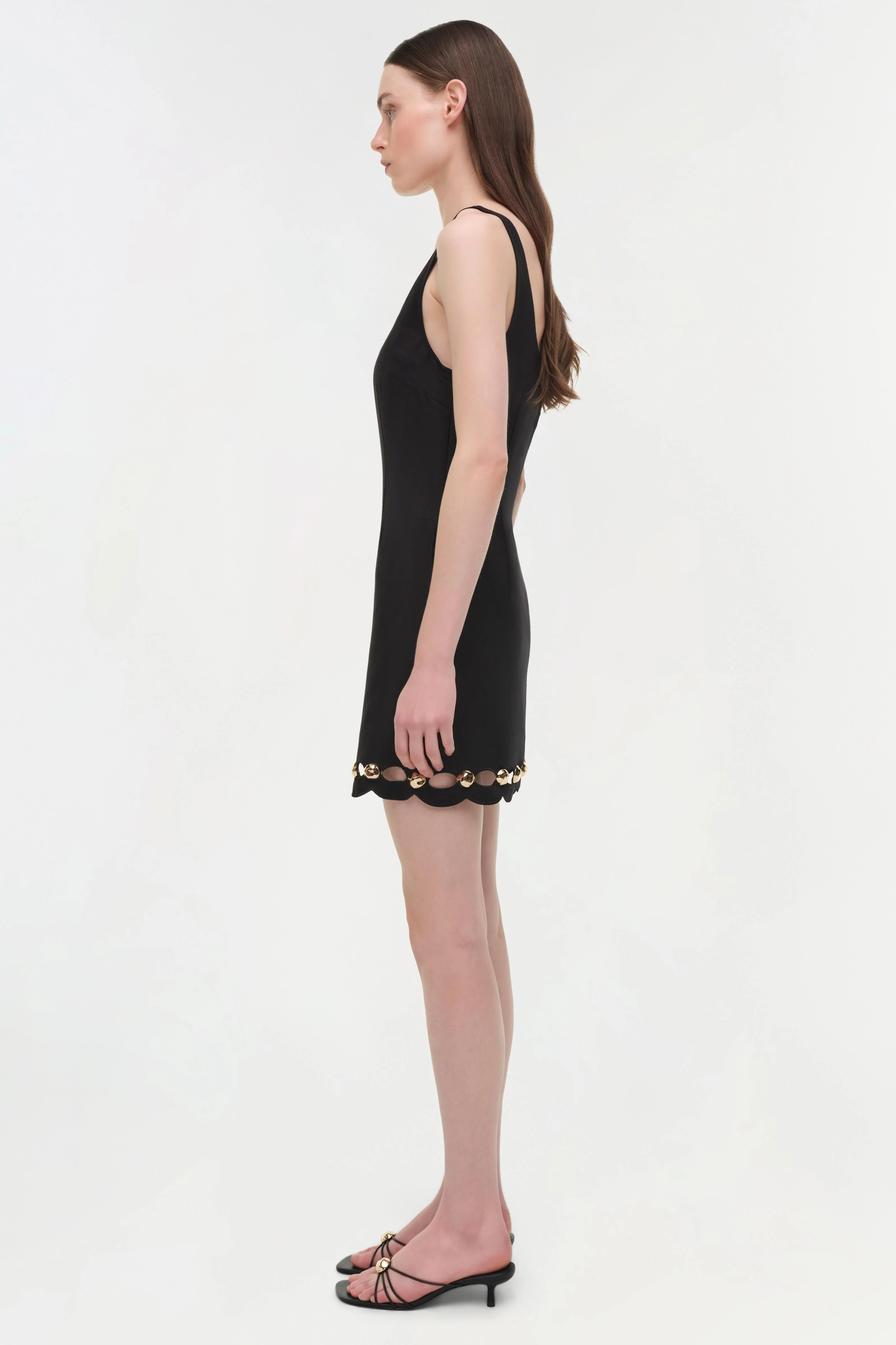 Simkhai - Lindley Studded Linen Midi Dress - Image 4