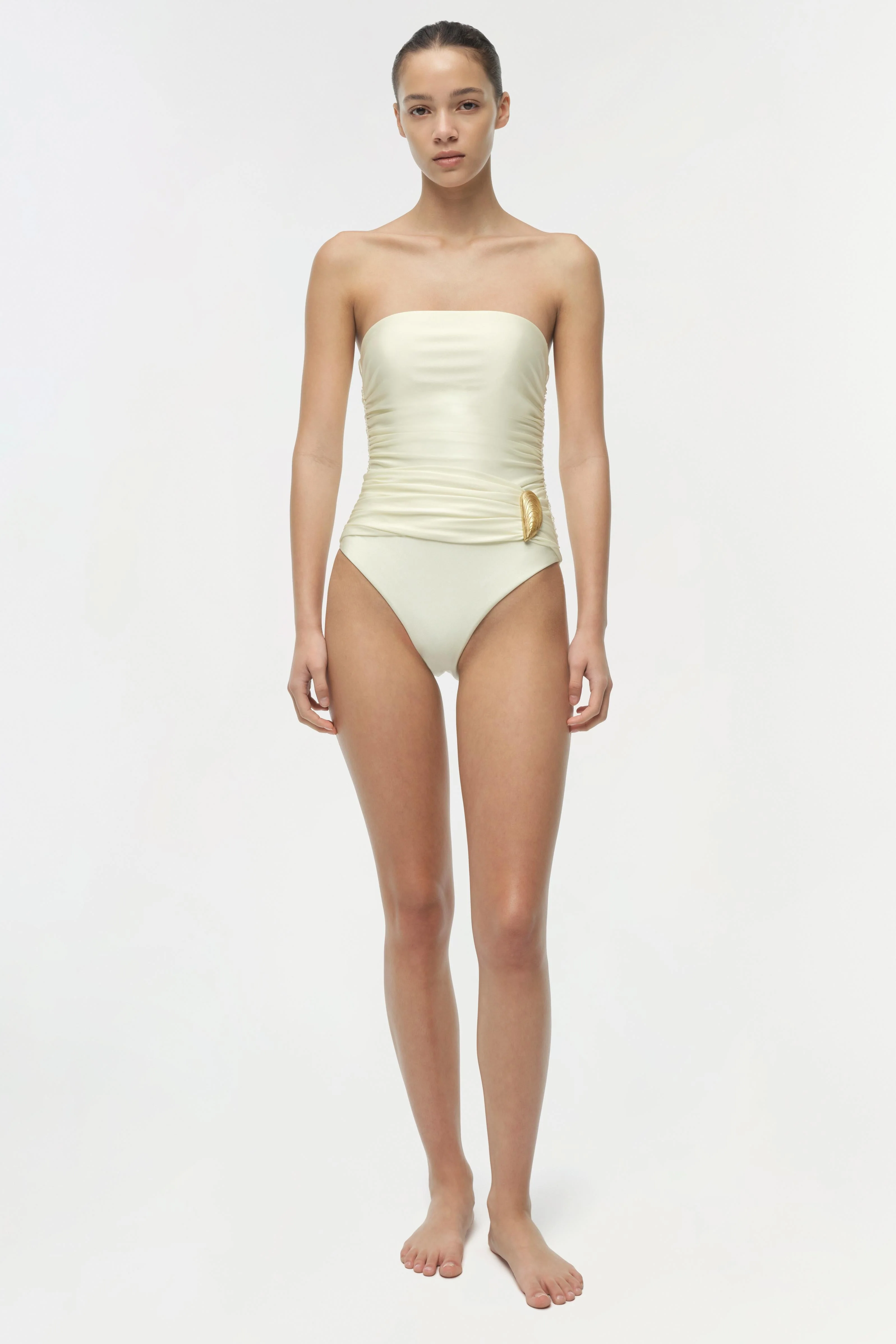 Simkhai - Lorena Shell Strapless One Piece - Image 2