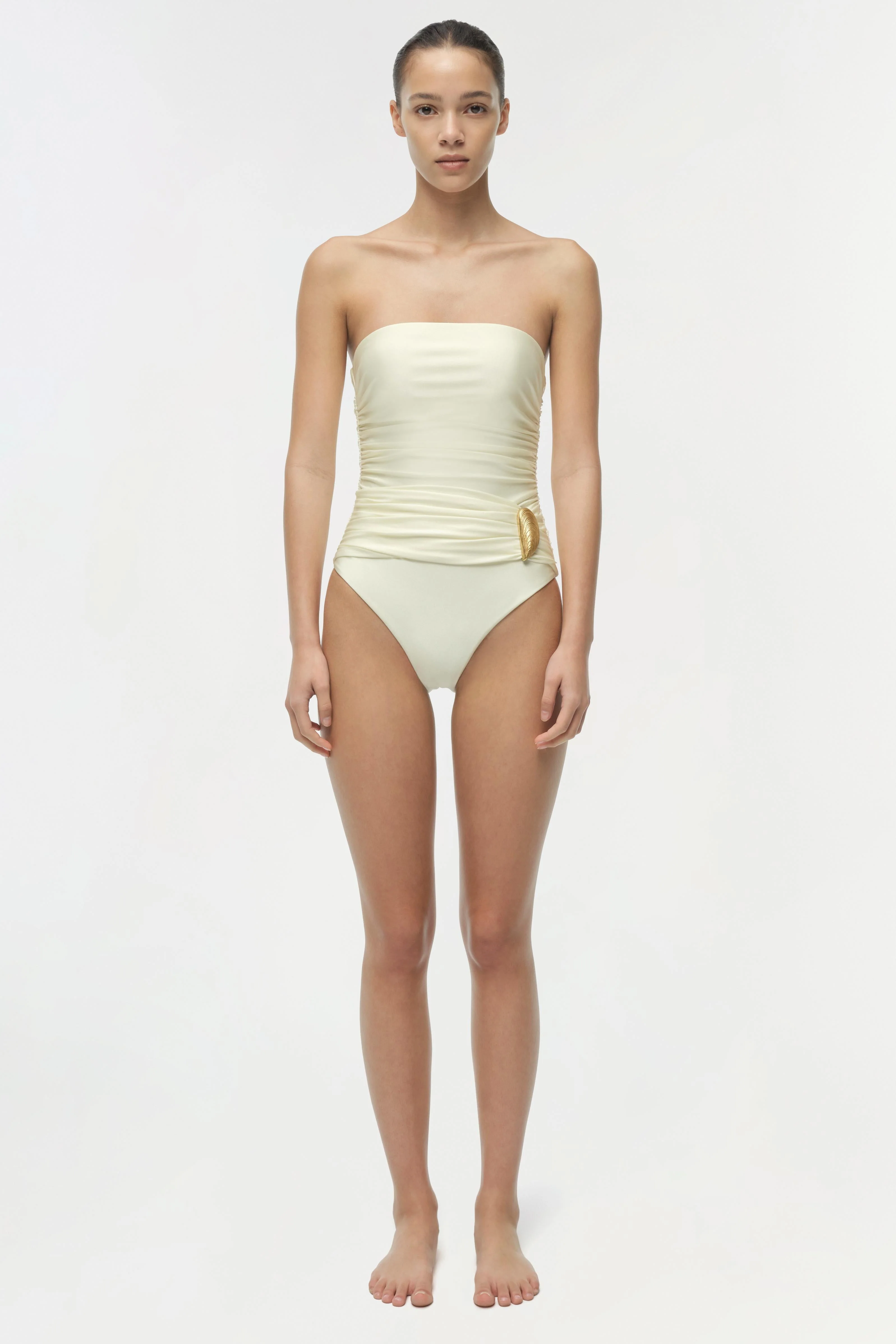Simkhai - Lorena Shell Strapless One Piece - Image 6