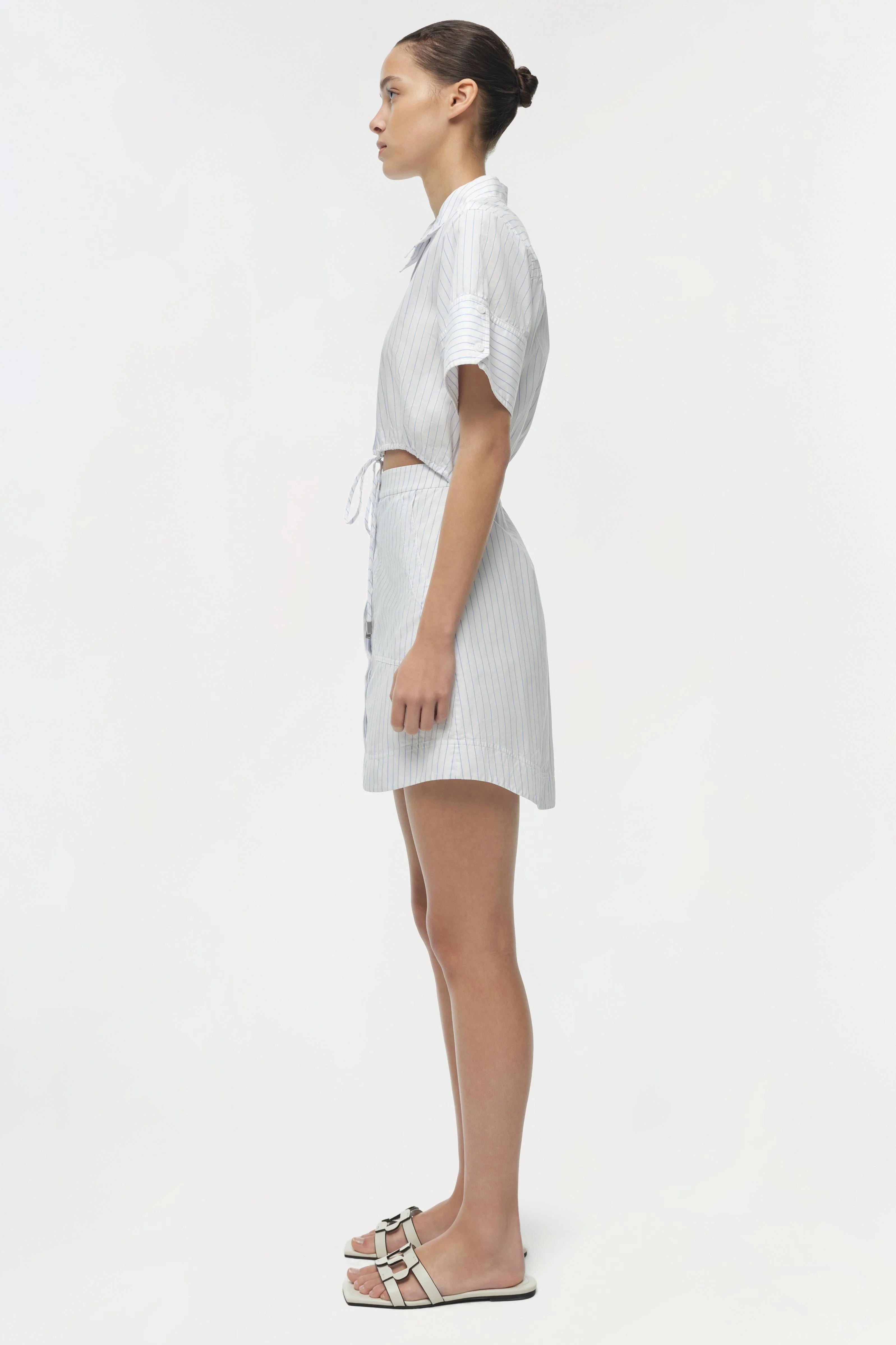 Simkhai - Marcy Cotton Mini Shirt Dress - Image 4