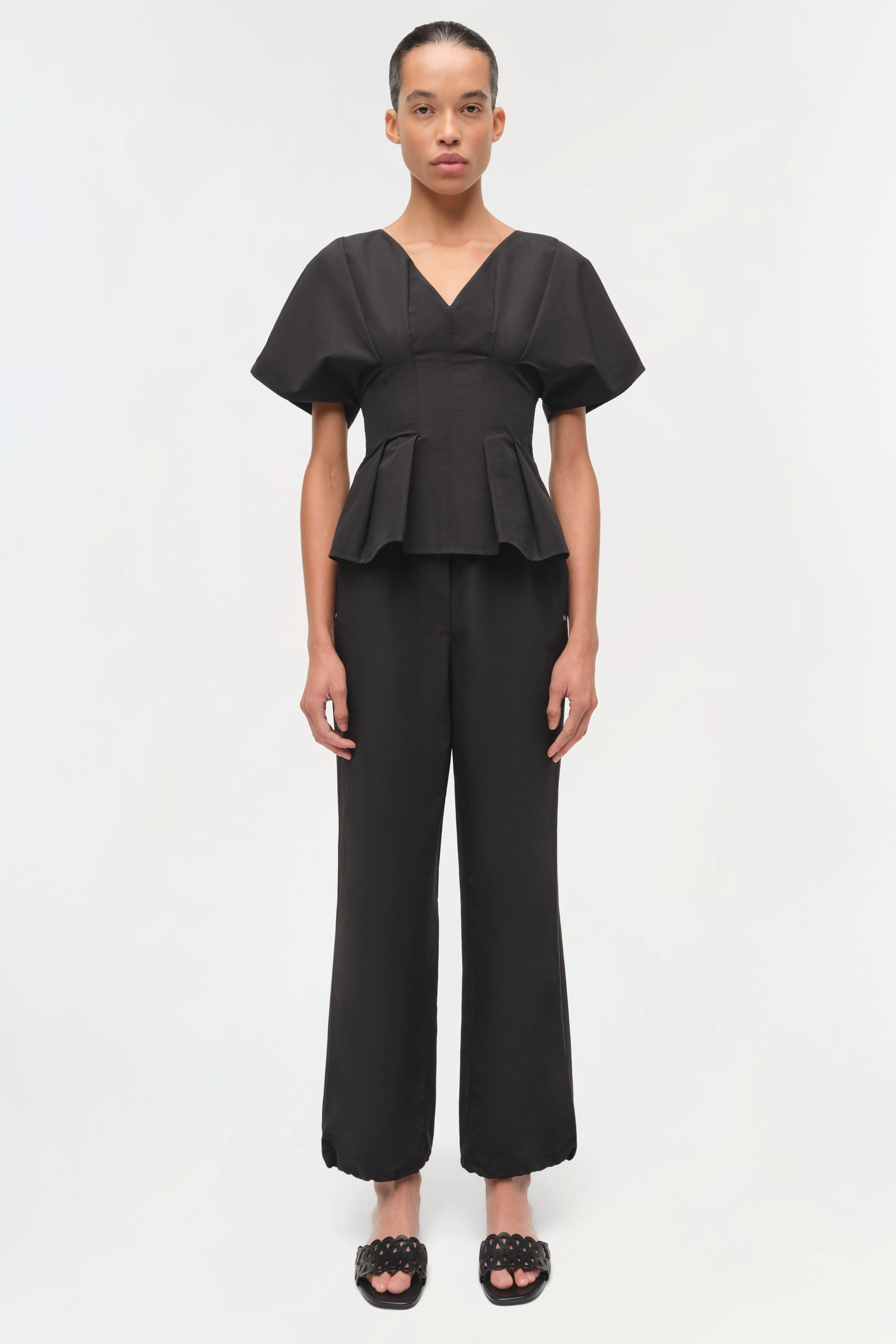 Simkhai - Mavrick Cotton Faille Pull On Pant - Image 2