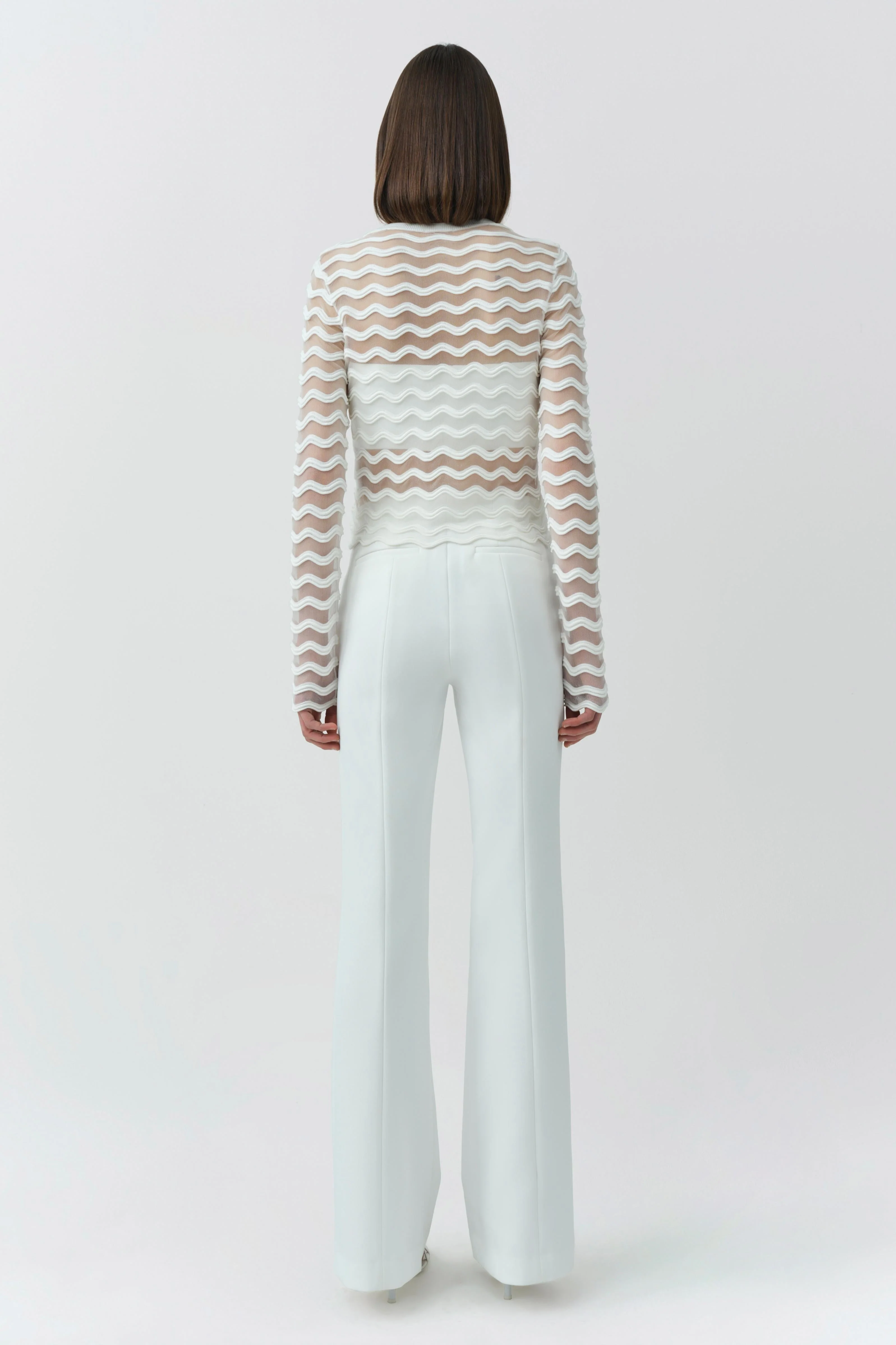 Simkhai - Maxime Wavy Knit Cardigan - Image 5