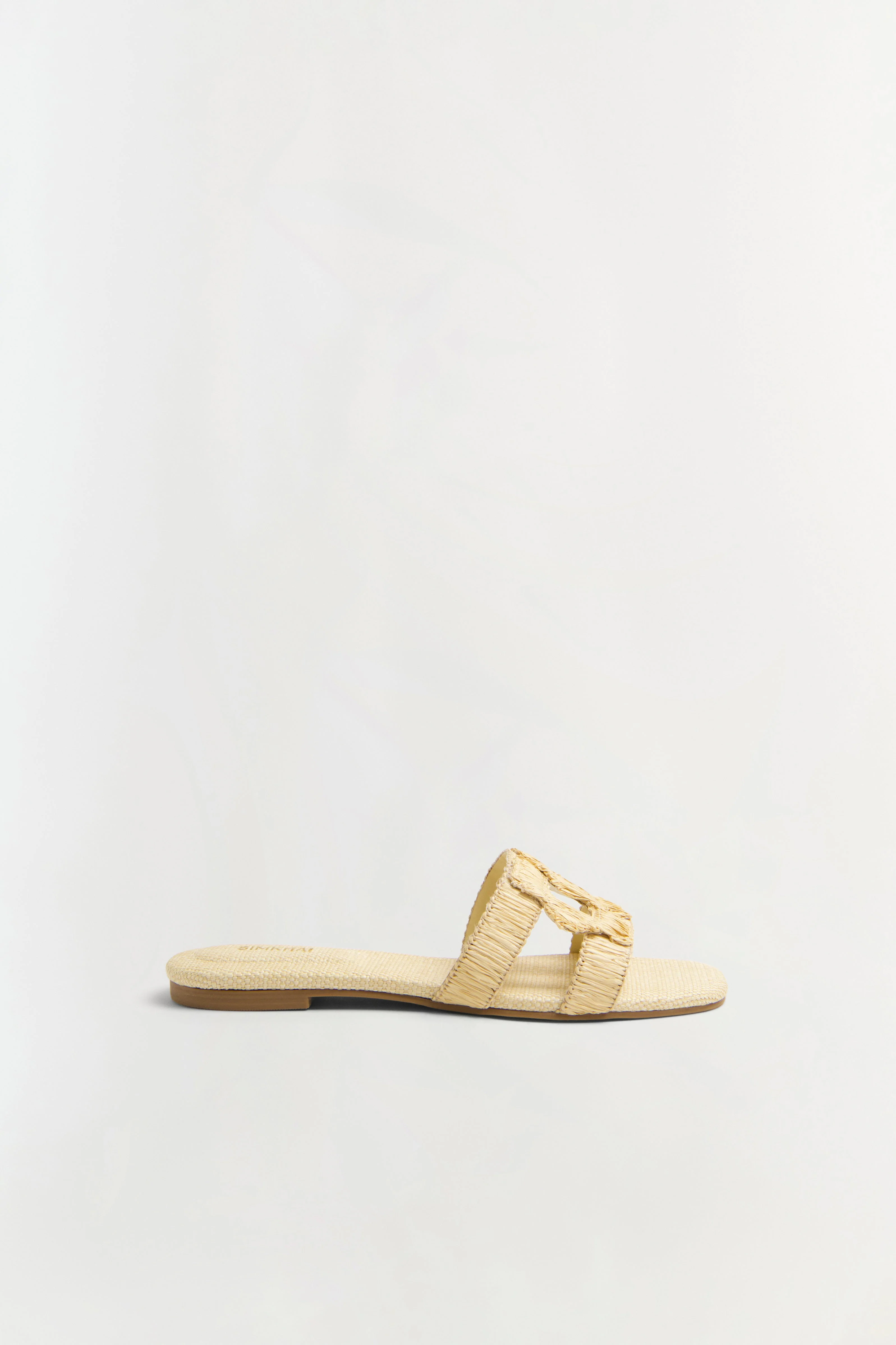 Simkhai - Monogram Raffia Flat Slide