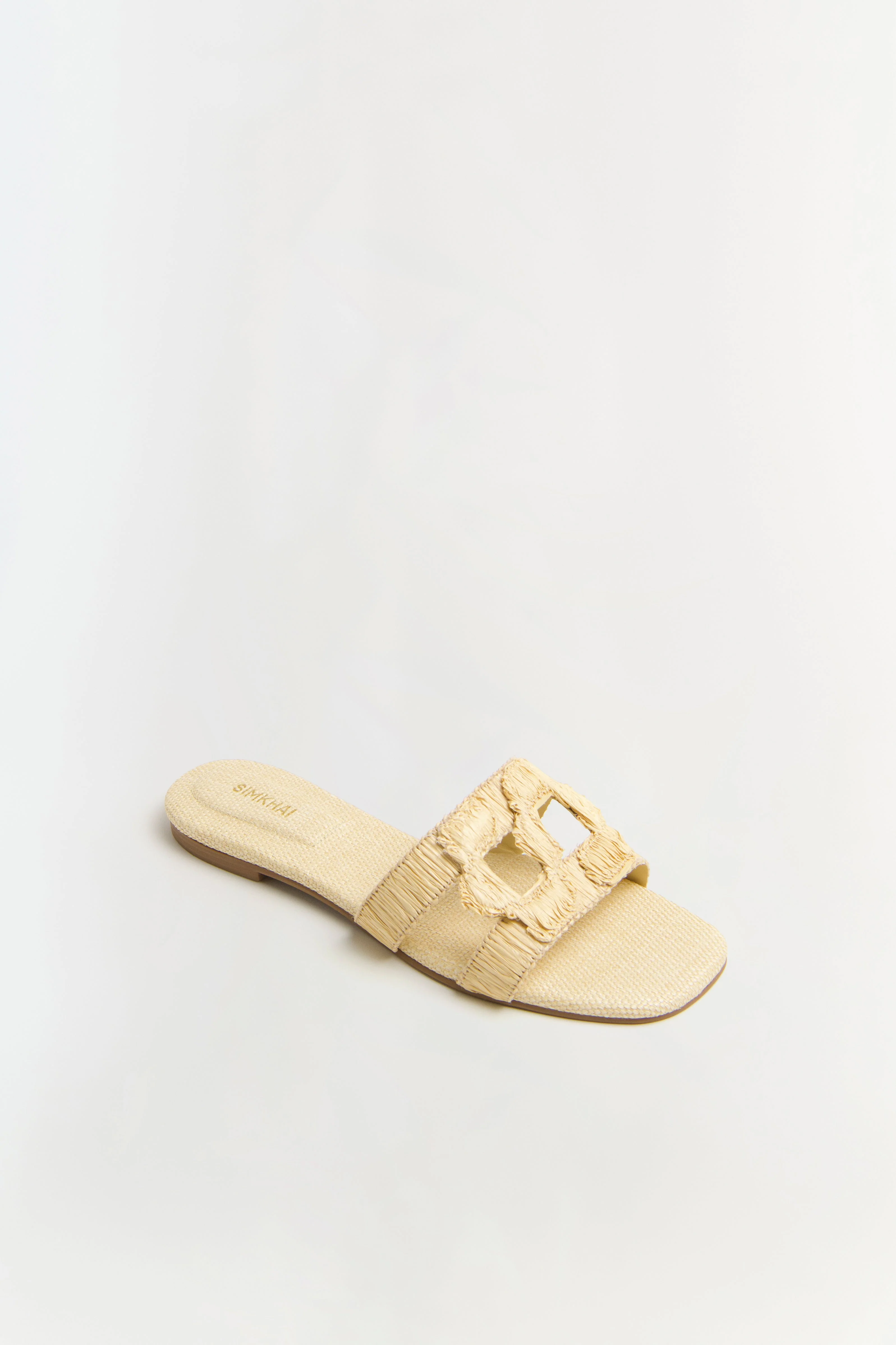 Simkhai - Monogram Raffia Flat Slide - Image 3