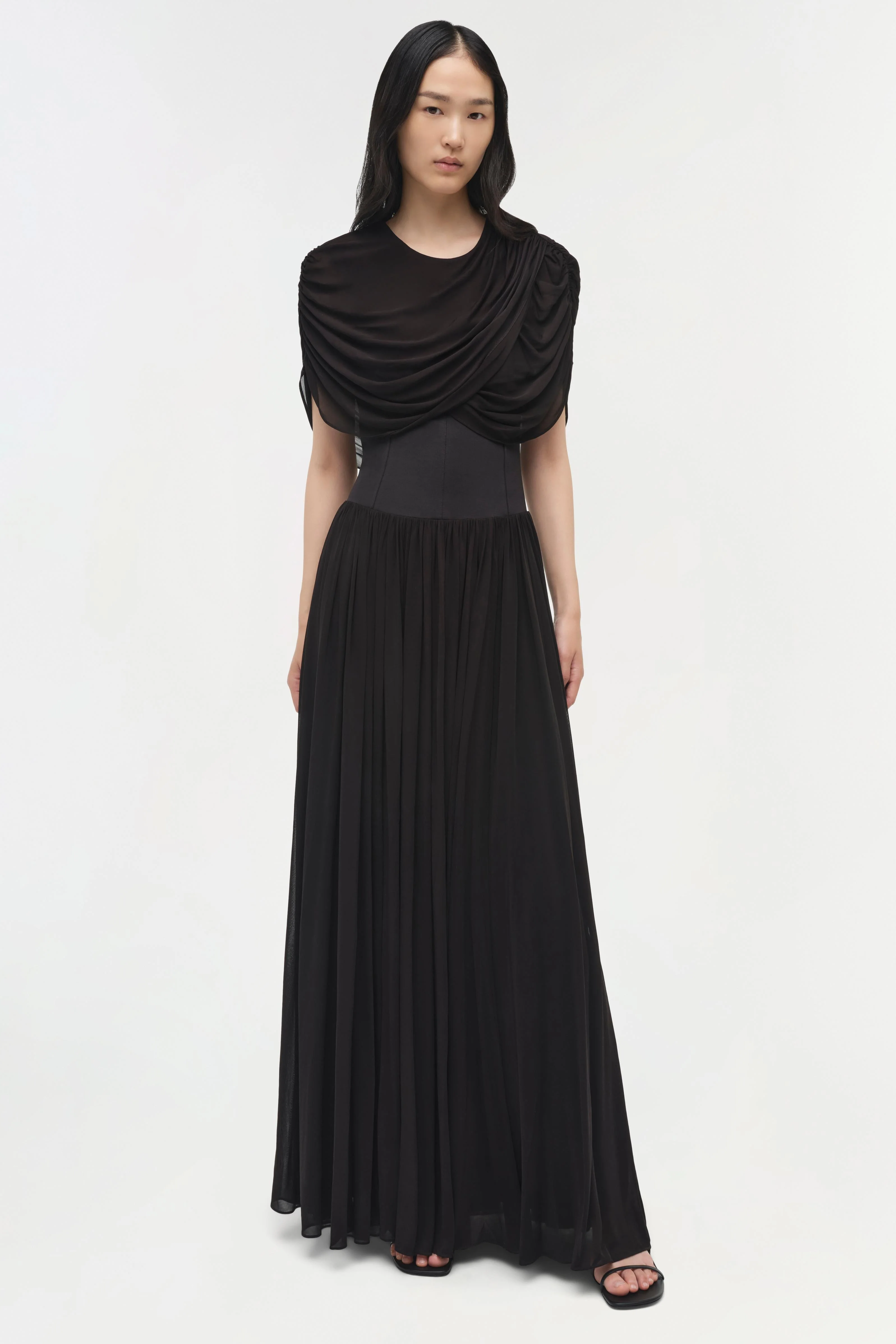 Simkhai - Nancie Draped Jersey Cape Maxi Dress - Image 2