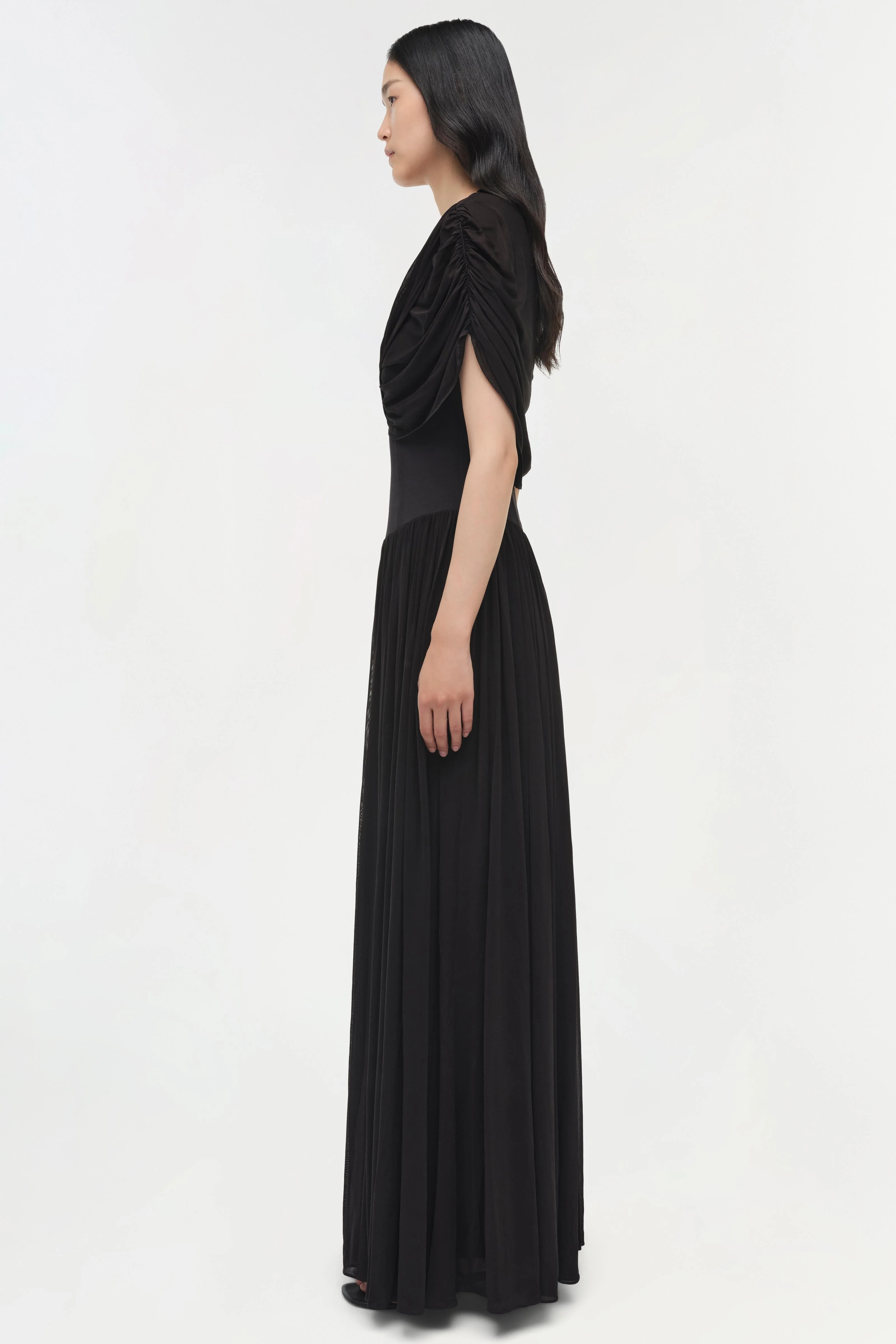 Simkhai - Nancie Draped Jersey Cape Maxi Dress - Image 4